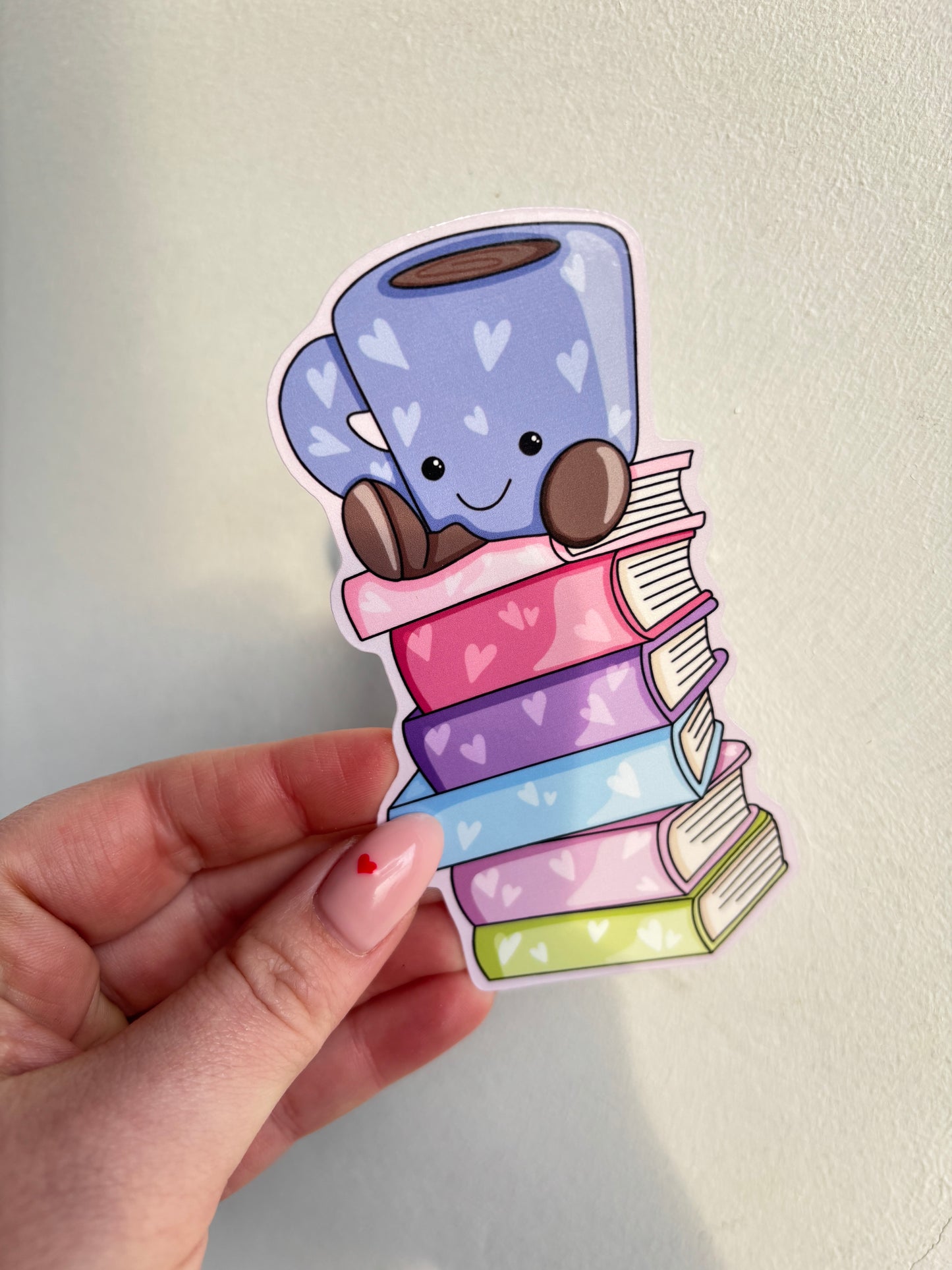 Coffee and a Book Die Cut Bookmark