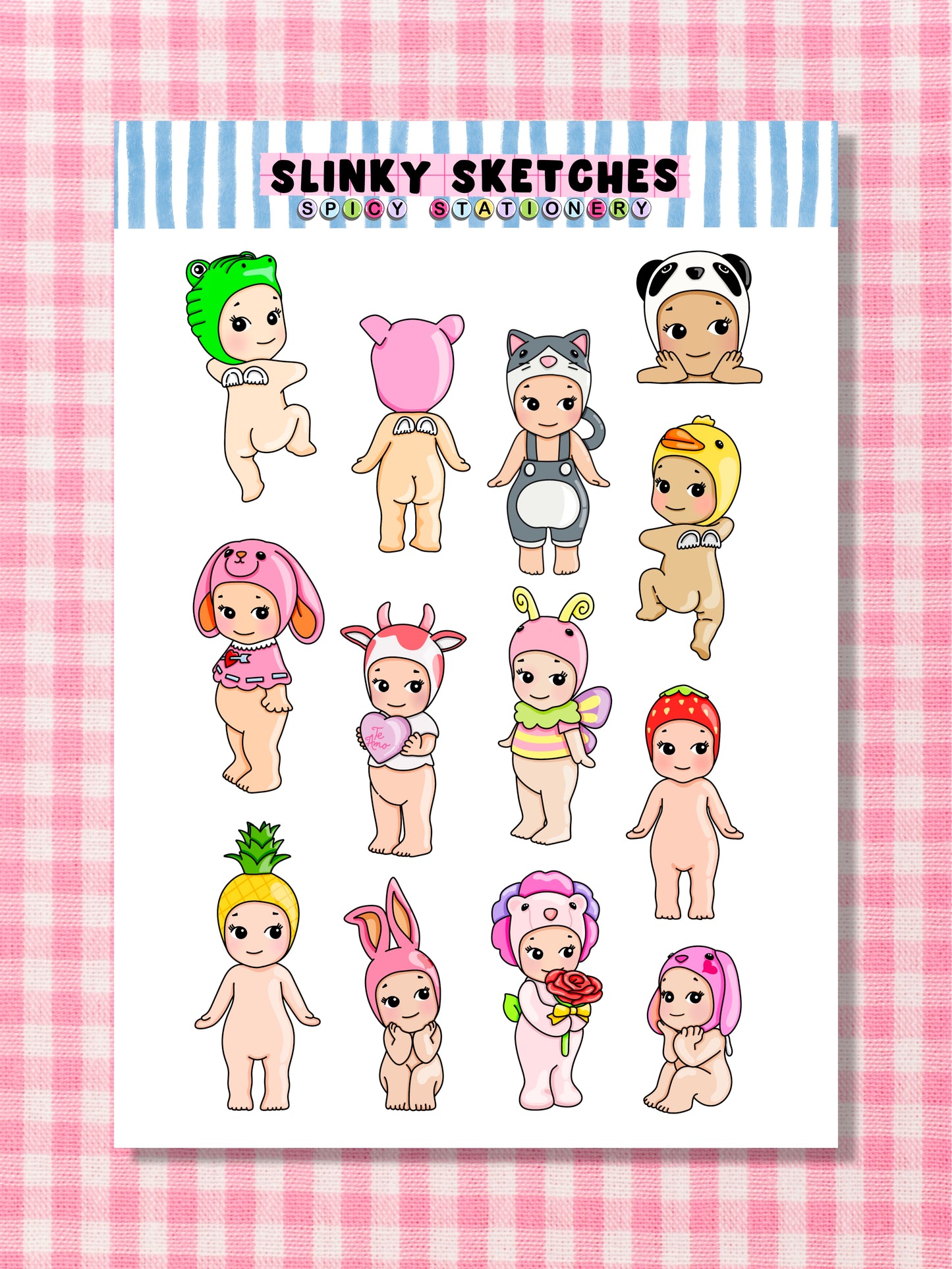 Angels A6 Sticker Sheet