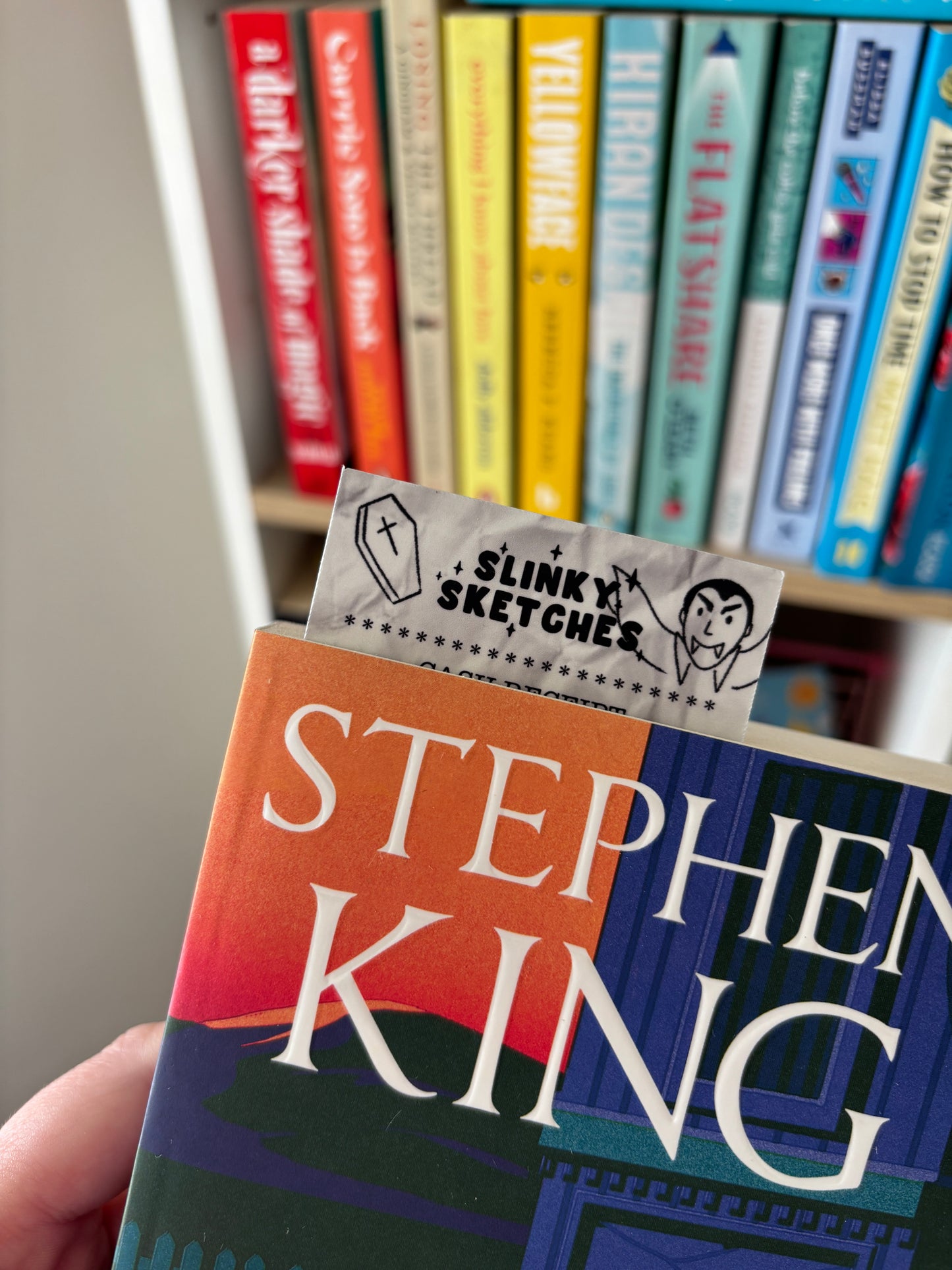 Receipt for Horror Book Die Cut Bookmark