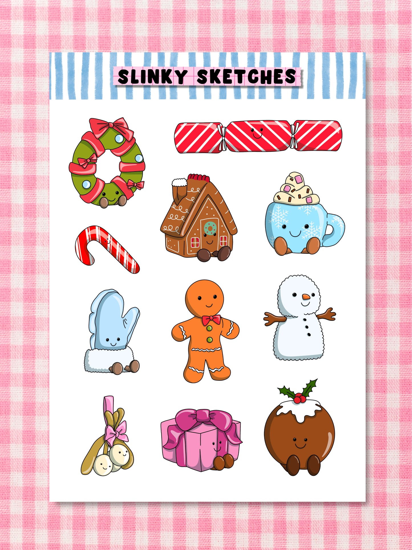 Winter A6 Sticker Sheet