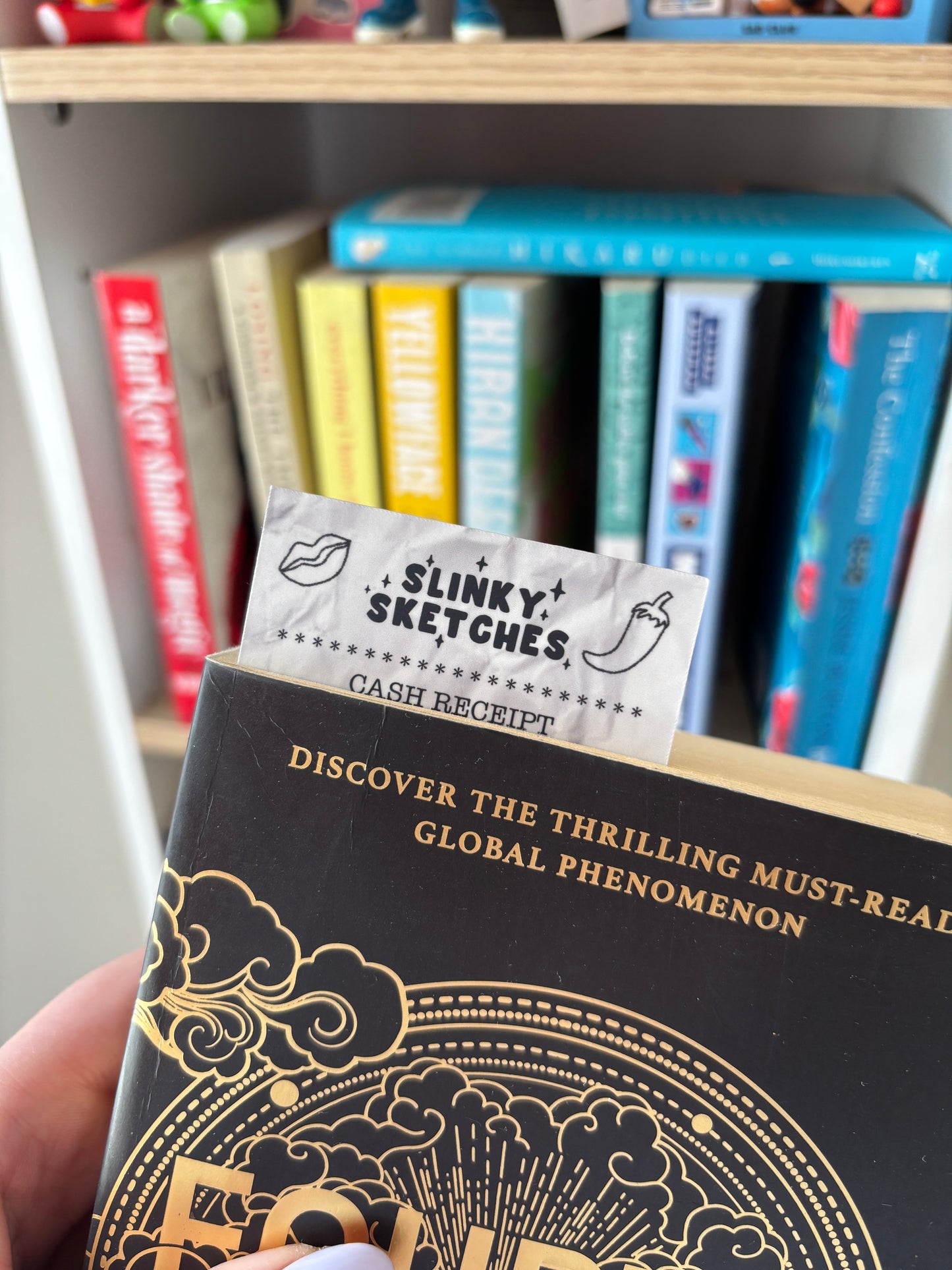 Receipt for Smutty Book Bookmark