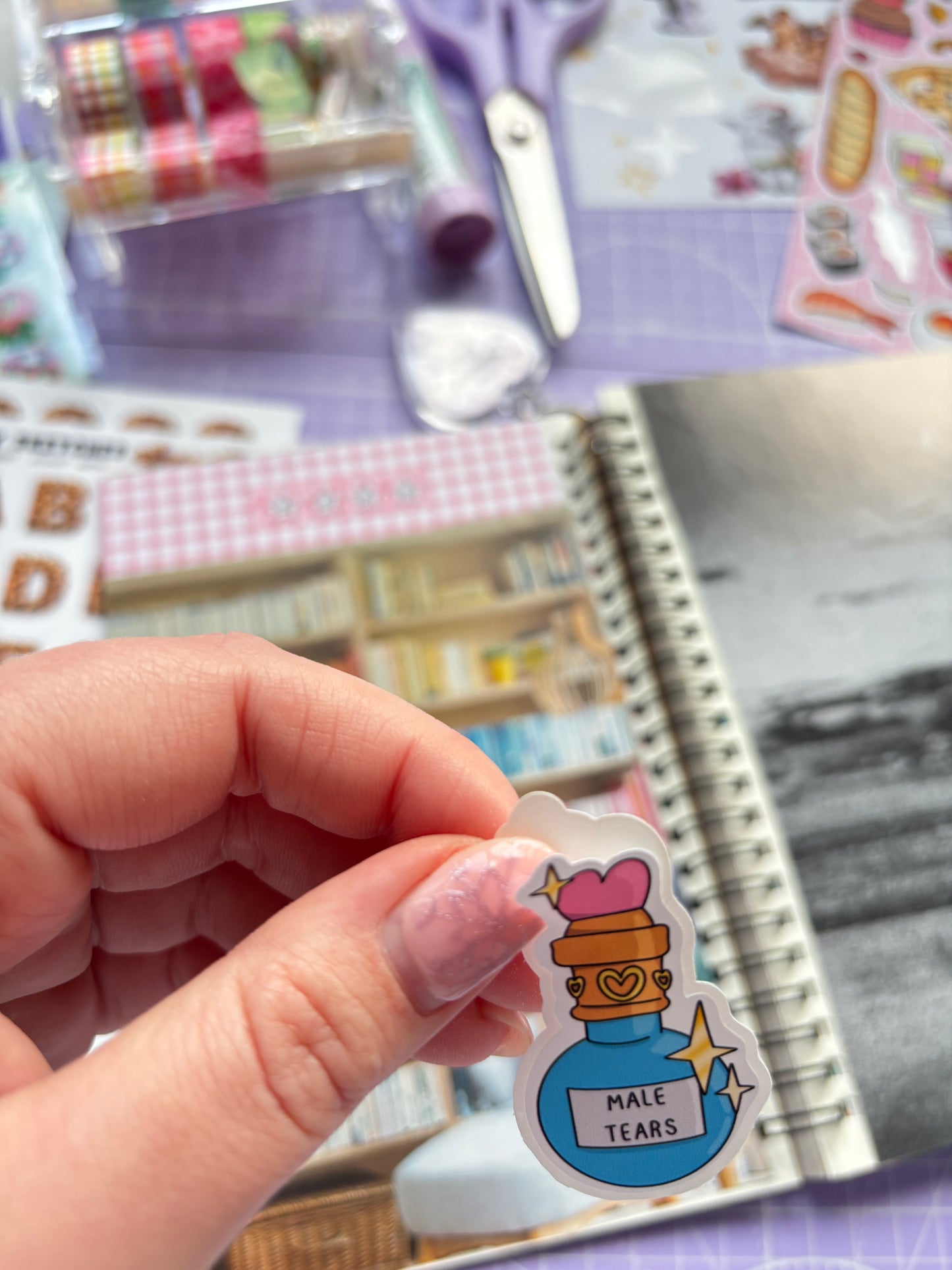 Tears Easy Peel Sticker