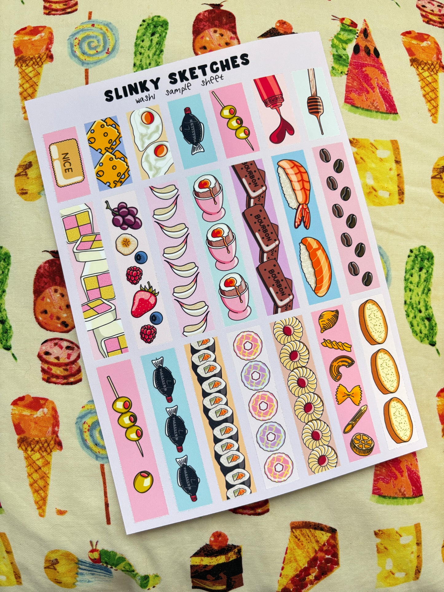 Food ‘washi’ Sticker Sheet