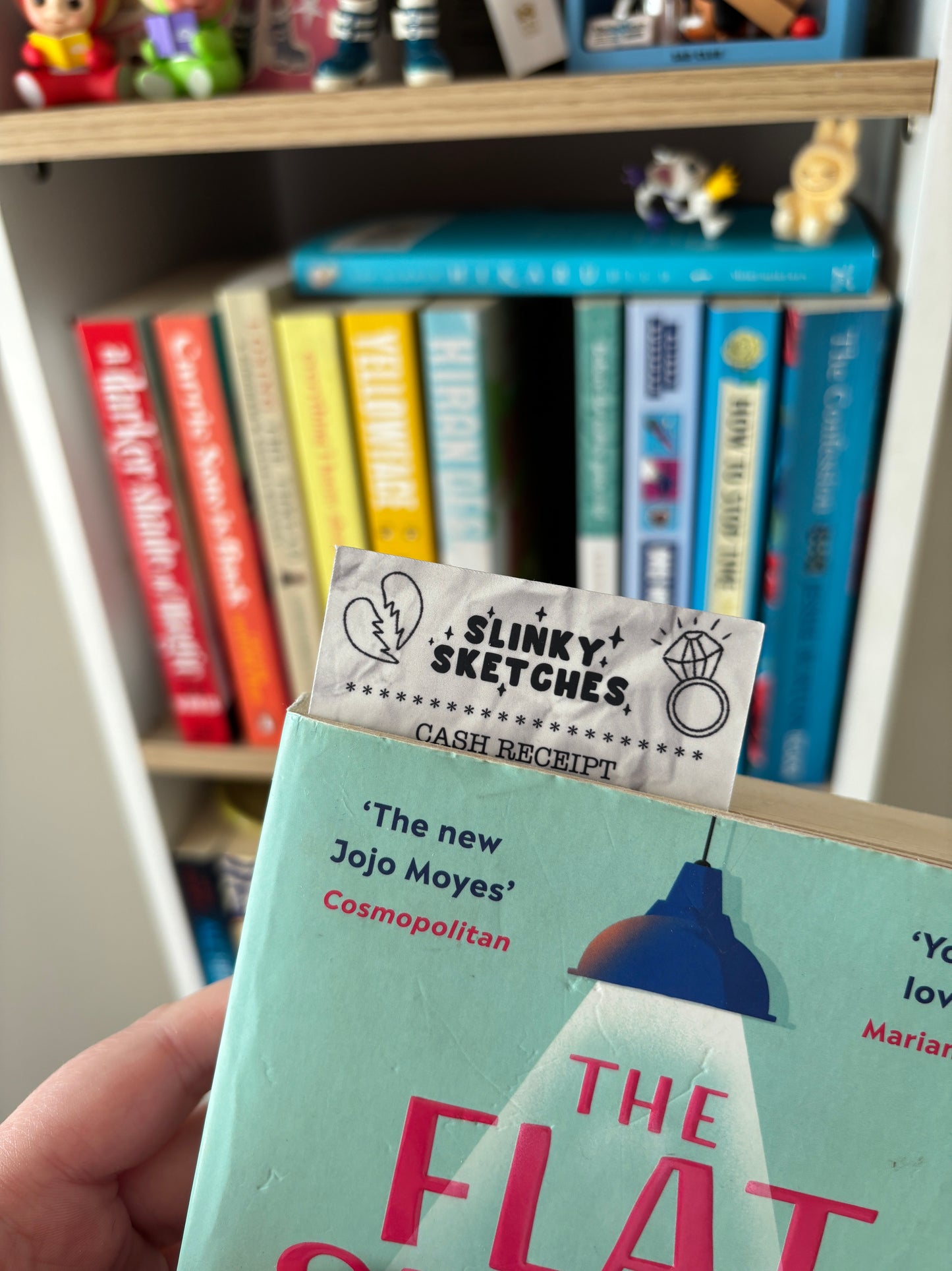 Receipt for Romance Book Die Cut Bookmark