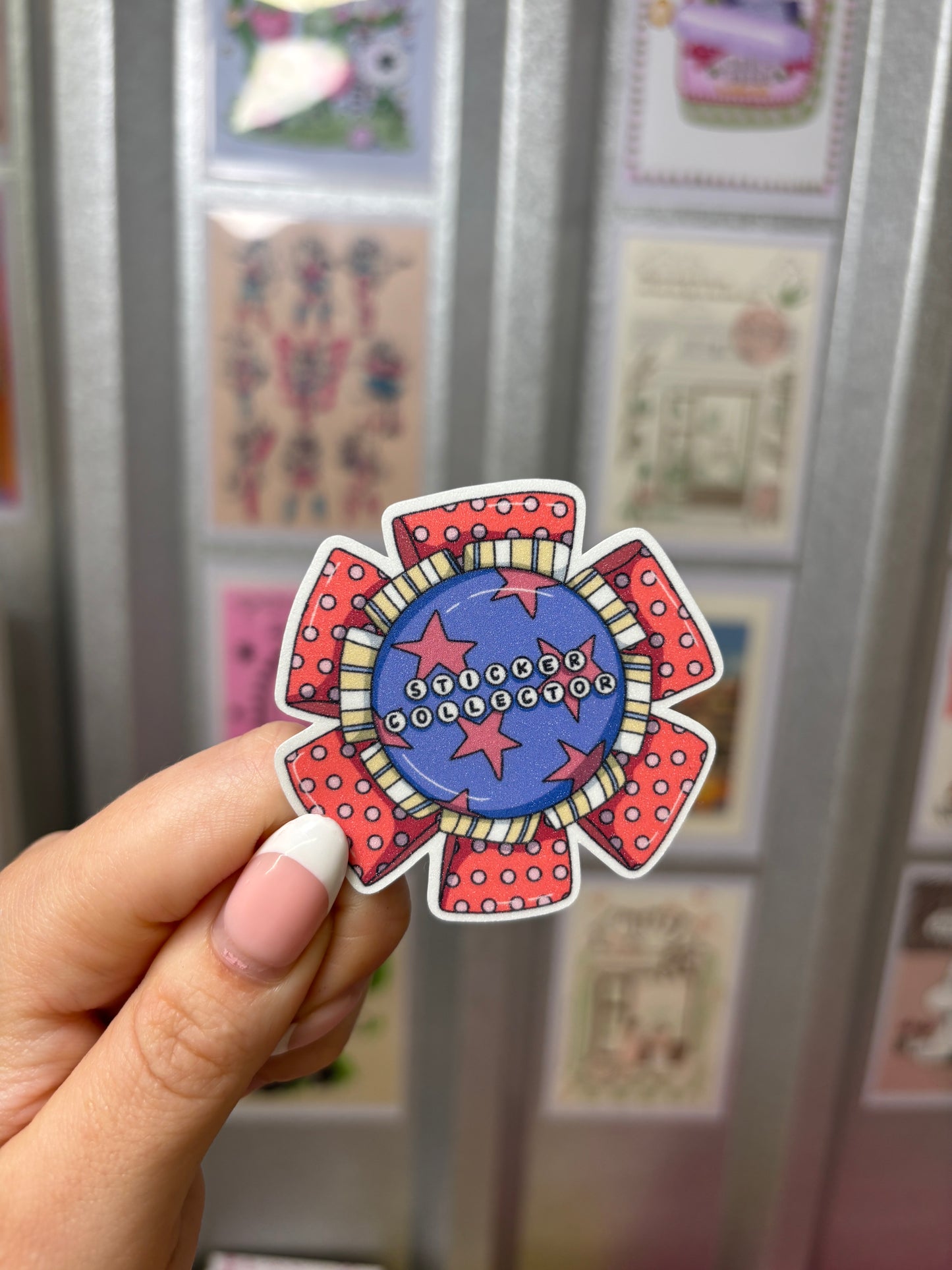 Sticker Collector Rosette Cut Glitter Sticker