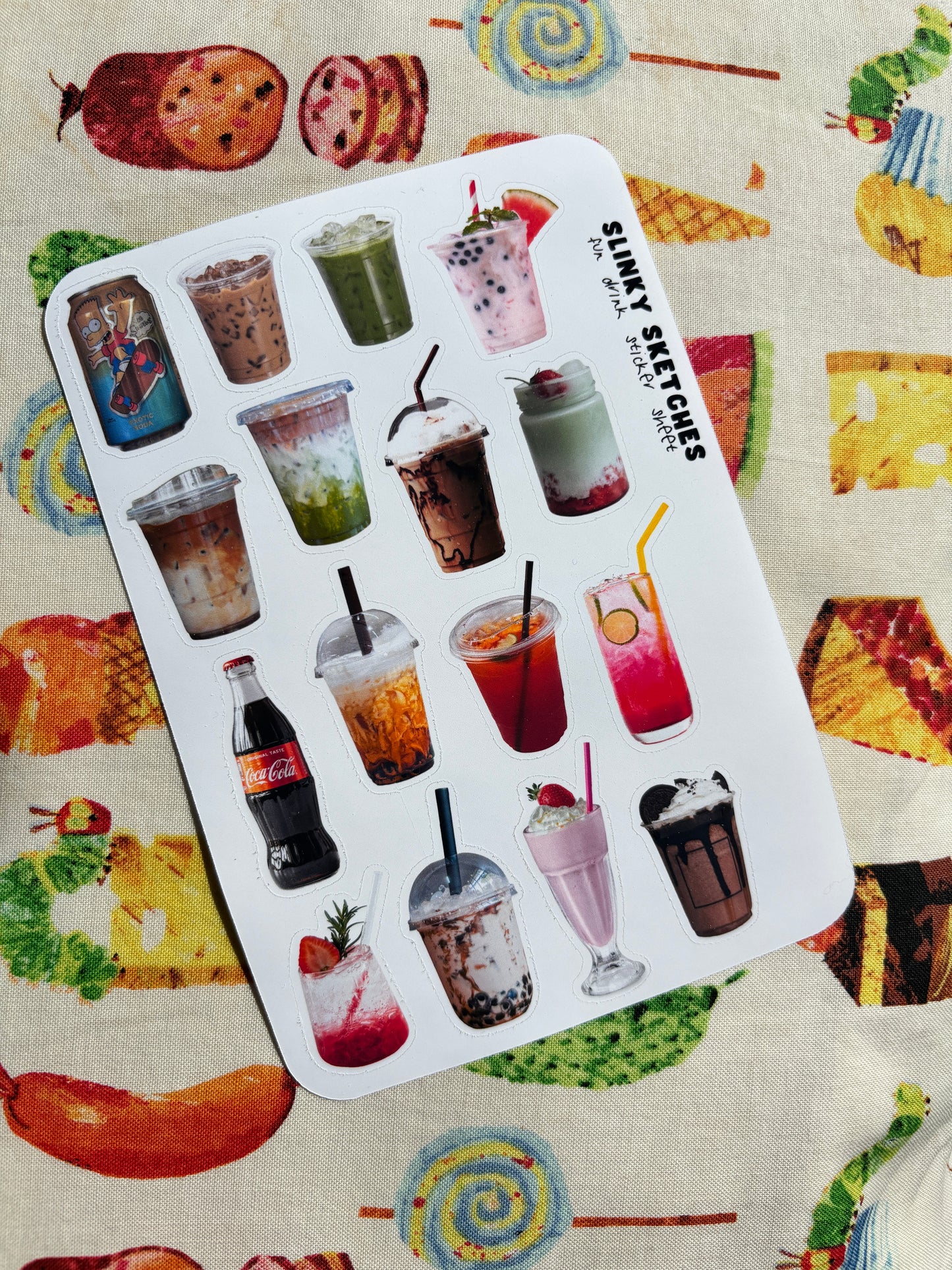 Fun Drink Sticker Sheet