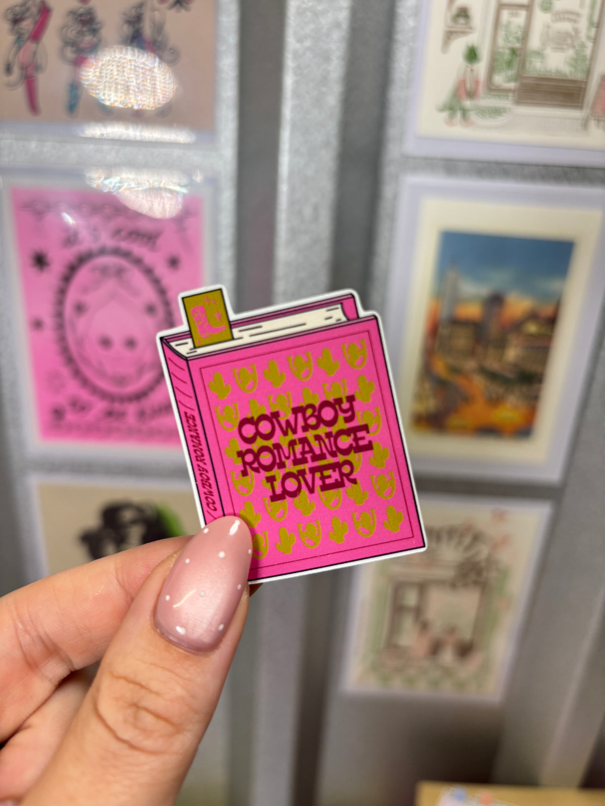 Cowboy Romance Lover Die Cut Sticker
