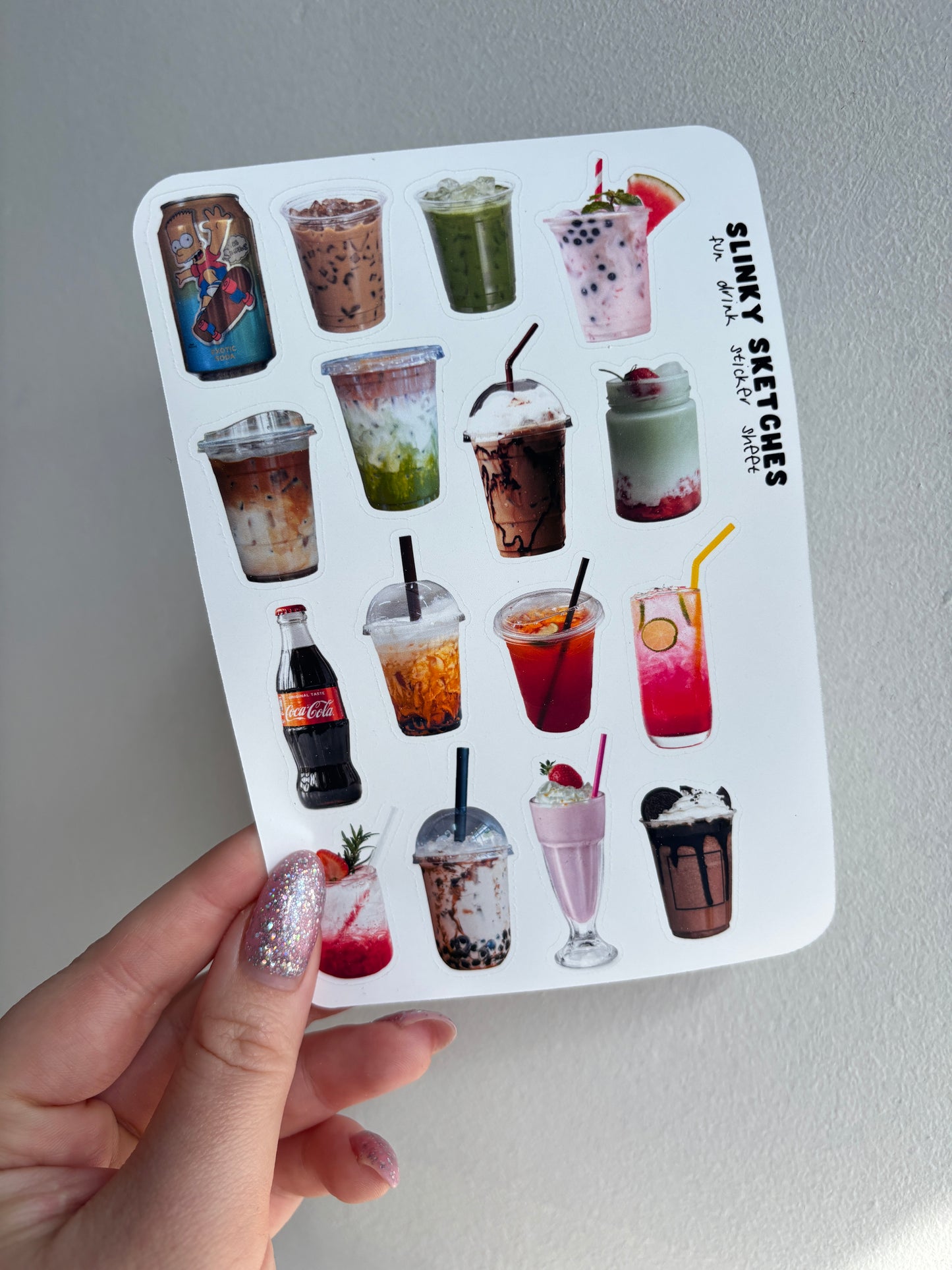 Fun Drink Sticker Sheet