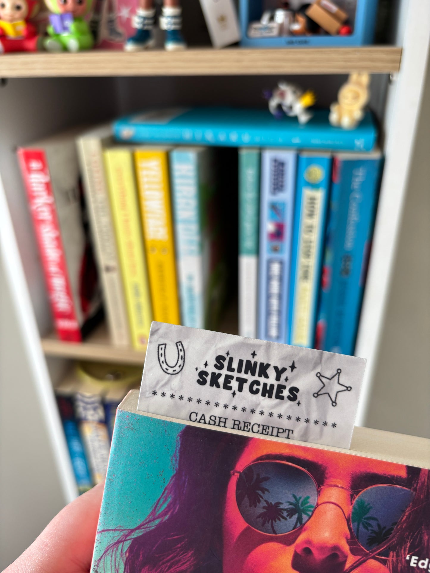 Receipt for Cowboy Romance Book Die Cut Bookmark