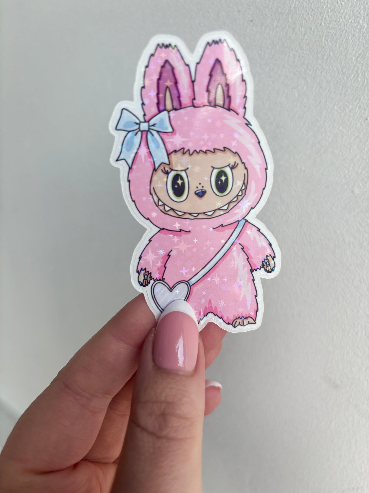Large Furry Easy Peel Sticker