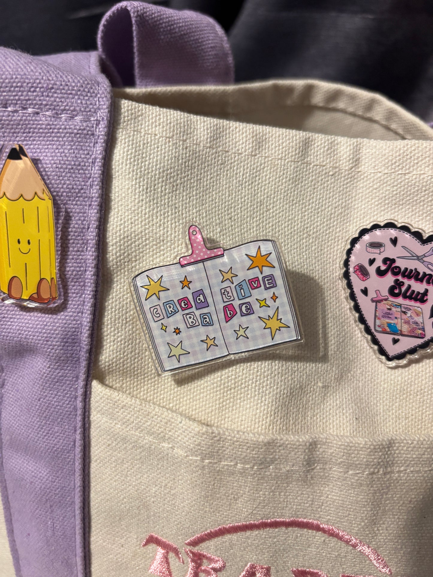 Creative Babe Acrylic Pin