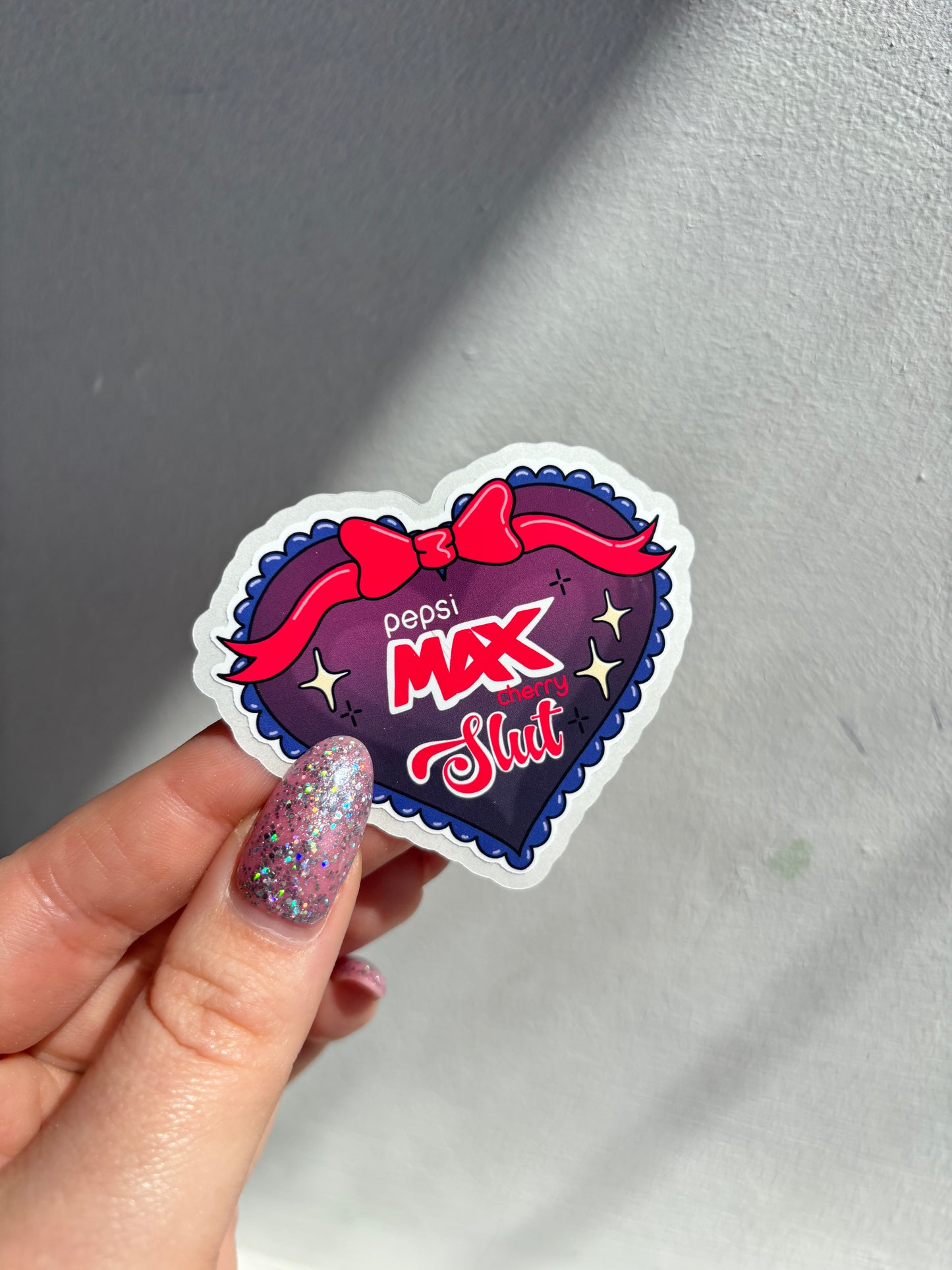 Cherry MAX Slut Easy Peel Sticker