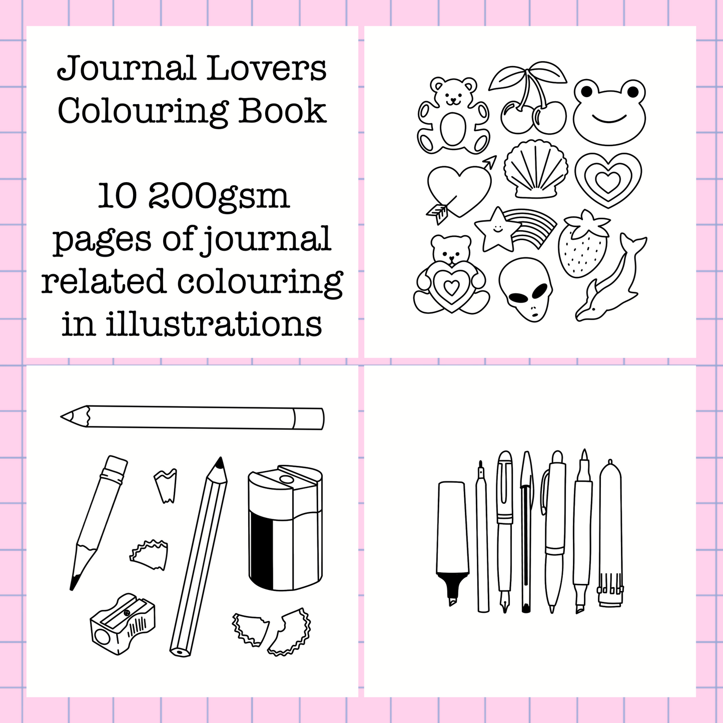 Journal Lover Colouring Book