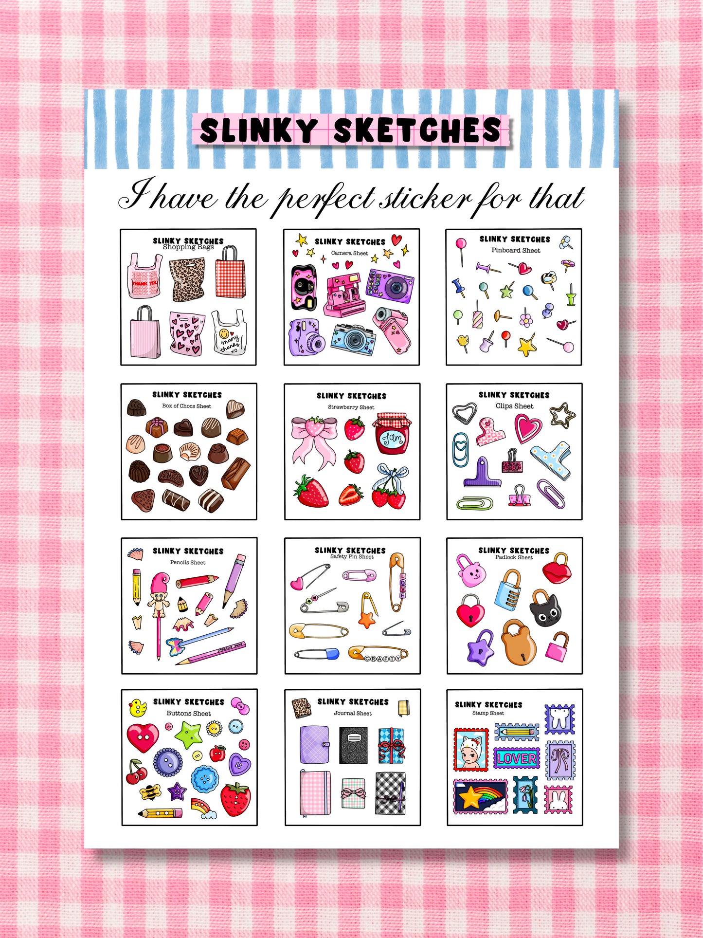 Perfect Sticker A6 Sticker Sheet