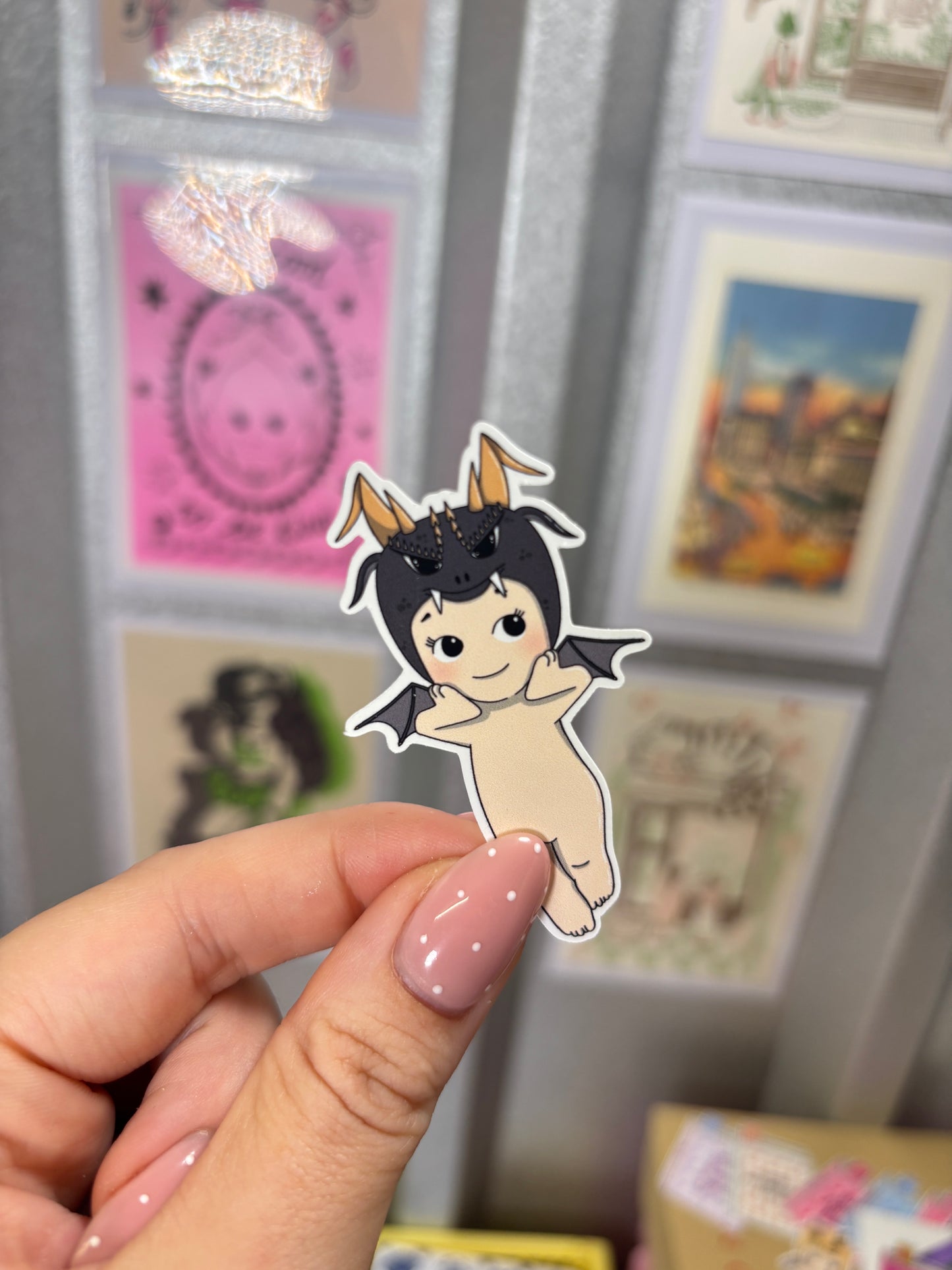 Black Dragon Die Cut Sticker