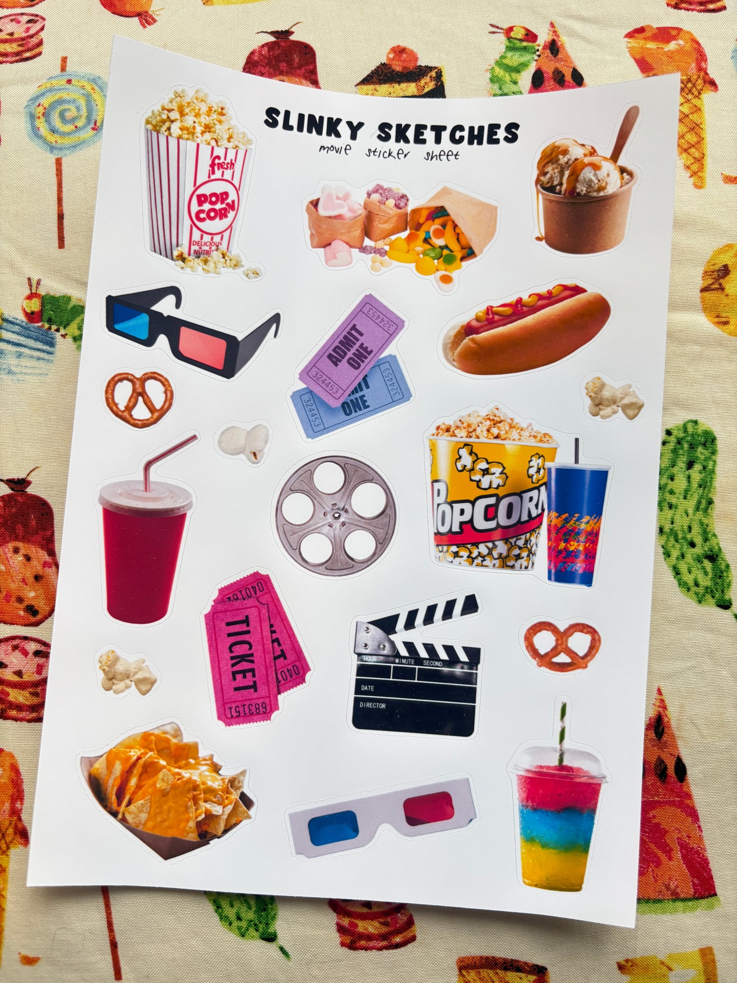 Movie Sticker Sheet