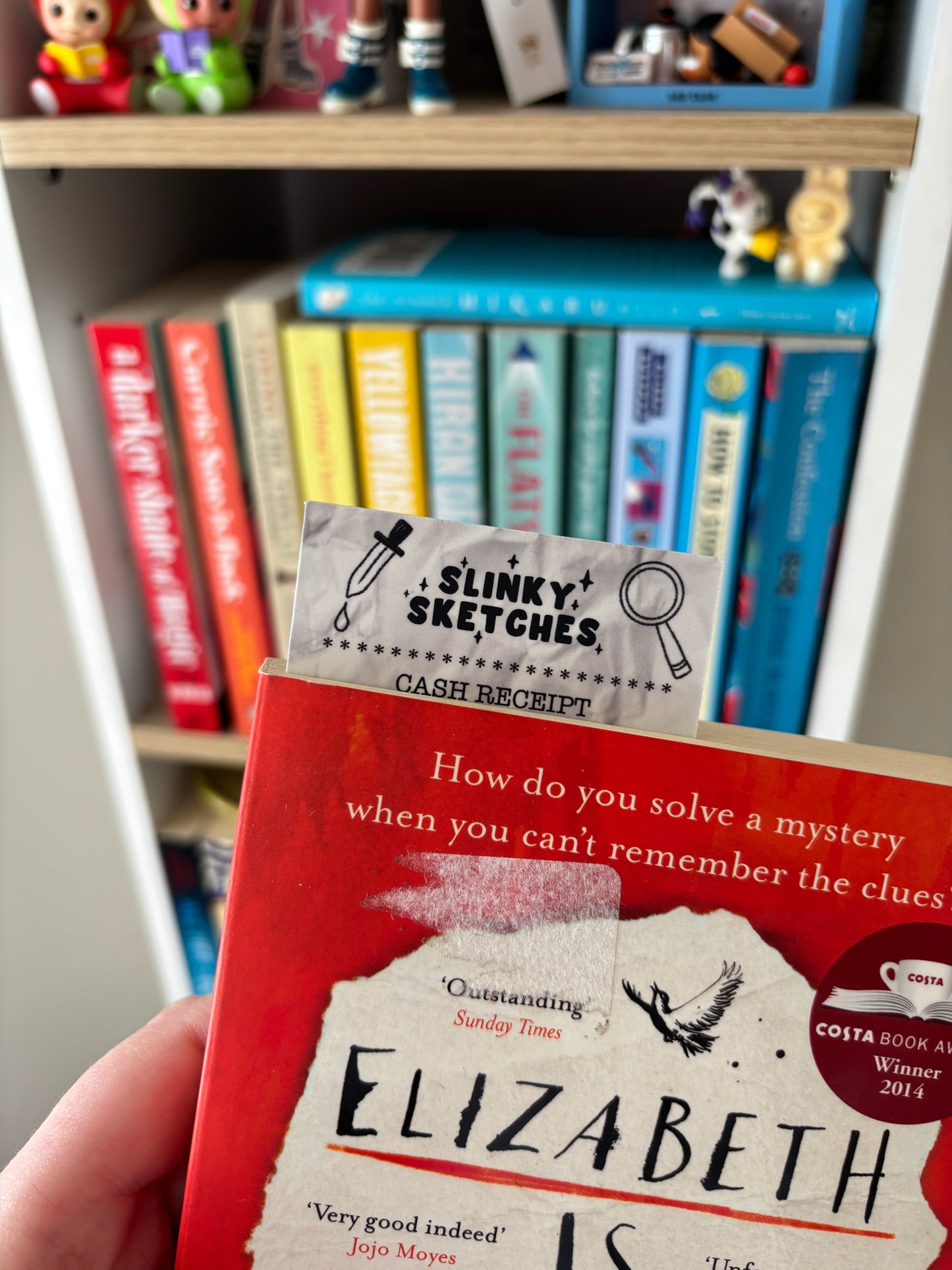 Receipt for Murder Mystery Book Die Cut Bookmark