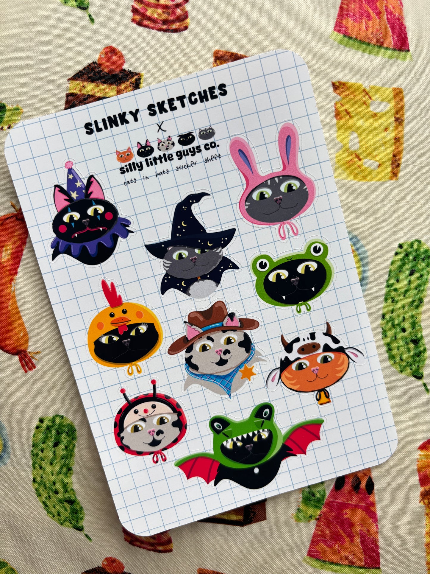 Cat in Hats Sticker Sheet