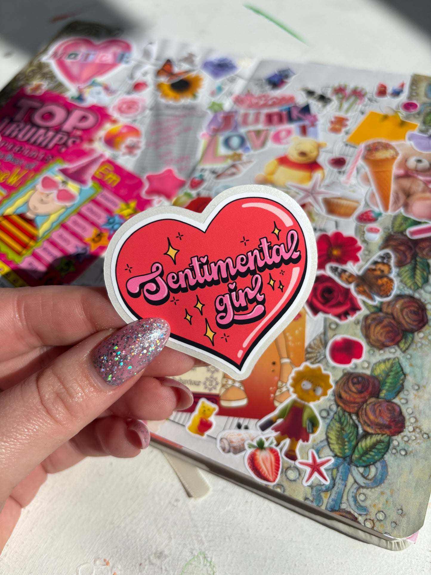 Sentimental Girl Easy Peel Sticker