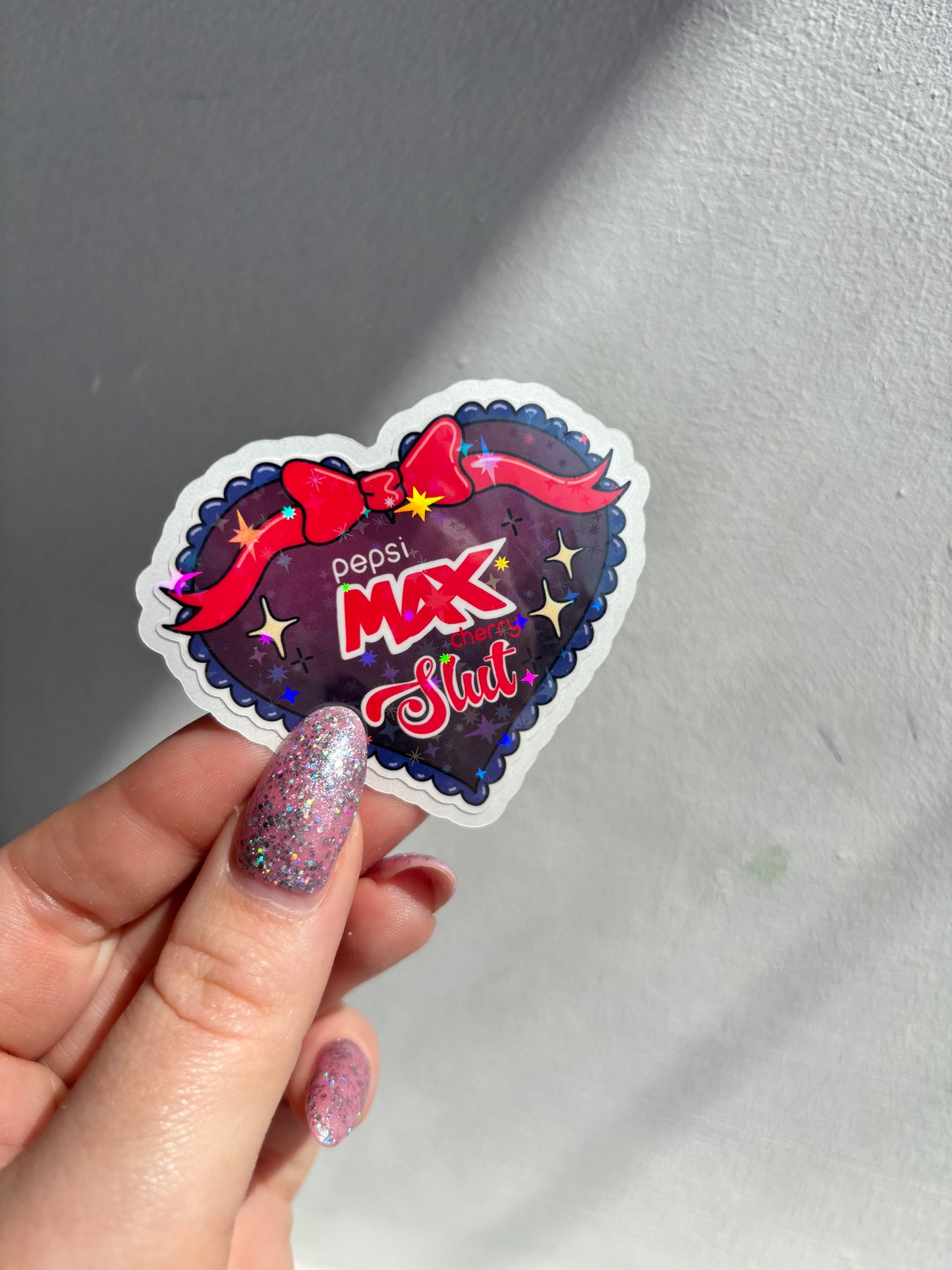 Cherry MAX Slut Easy Peel Sticker