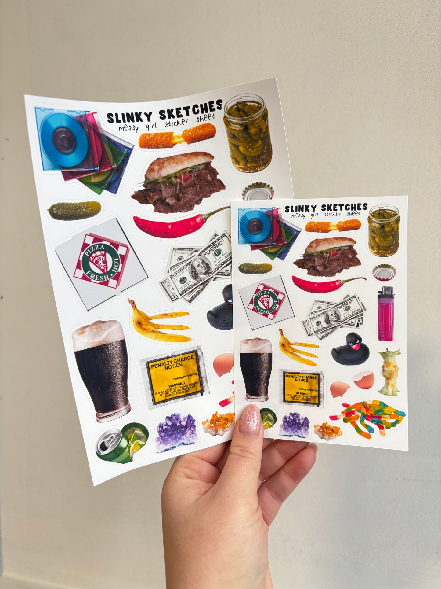 Messy Sticker Sheet