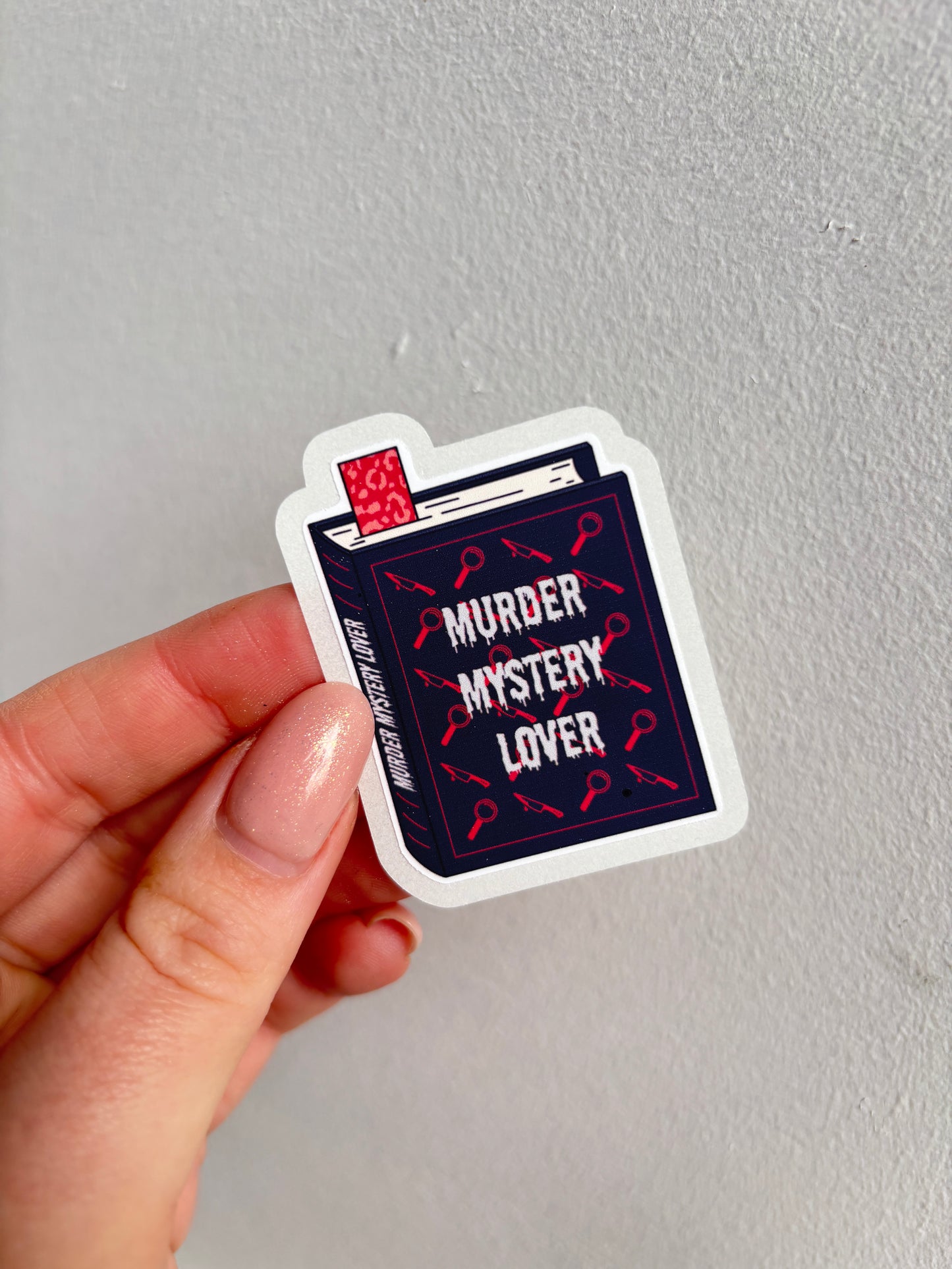 Murder Mystery Lover Easy Peel Sticker