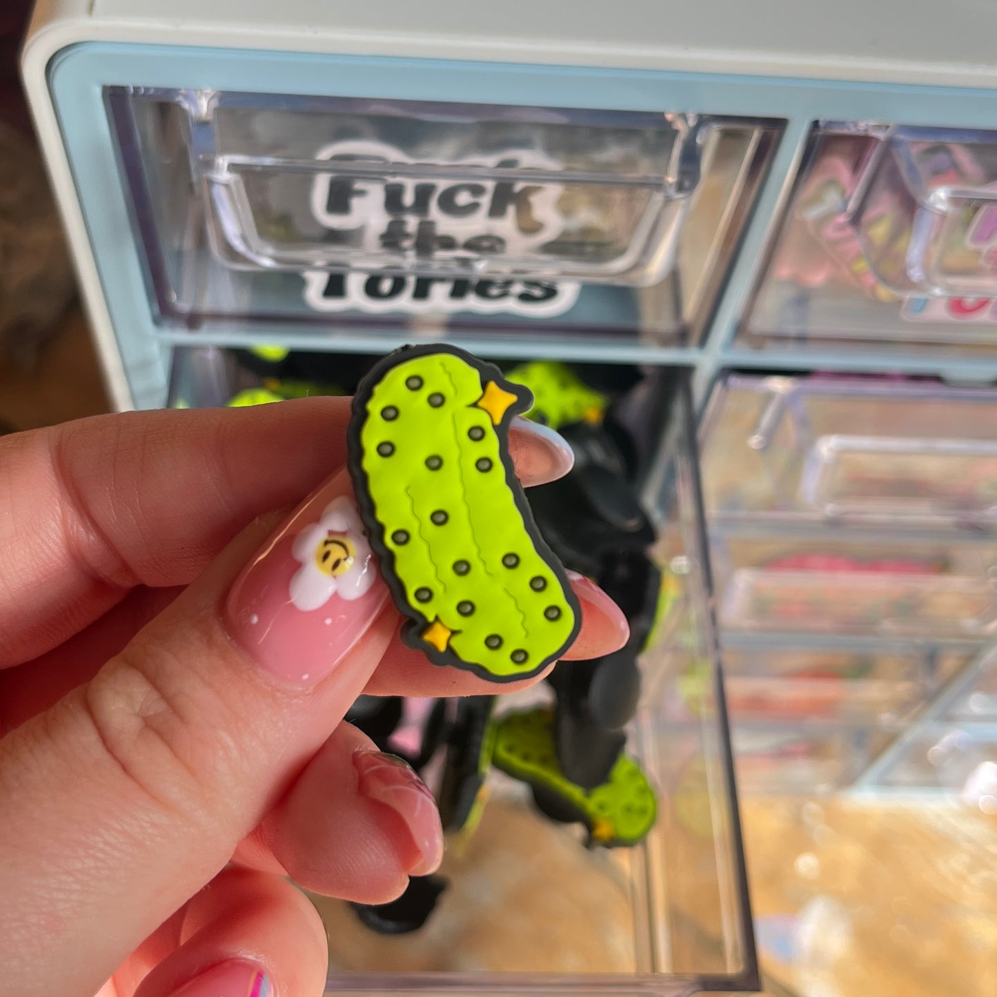 Pickle Shoe Charm