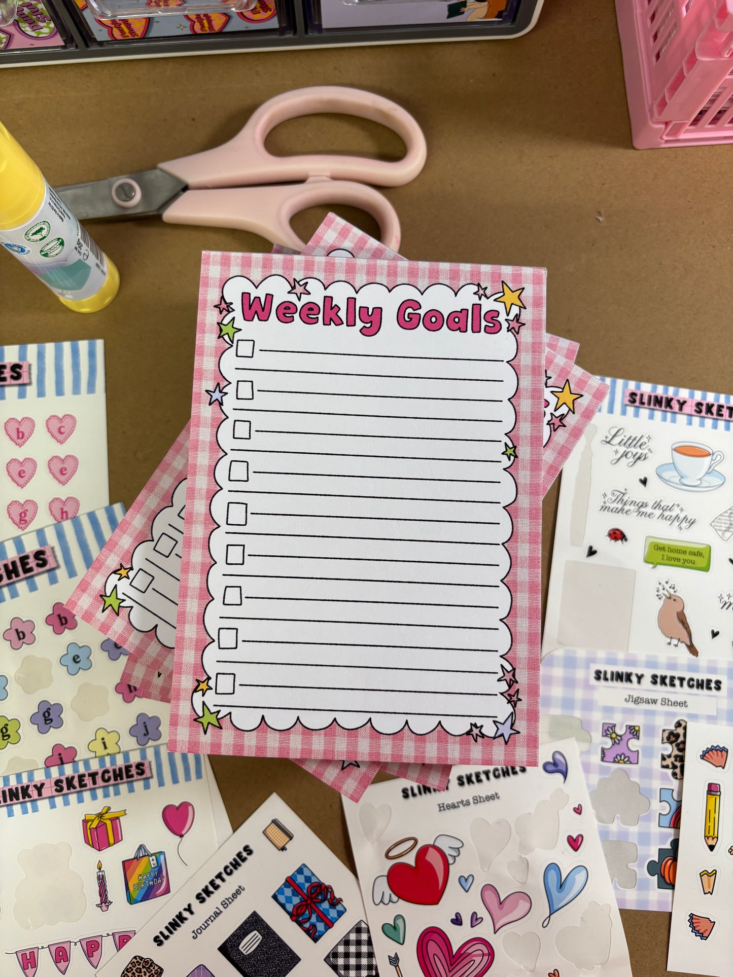 Weekly Goals Notepad