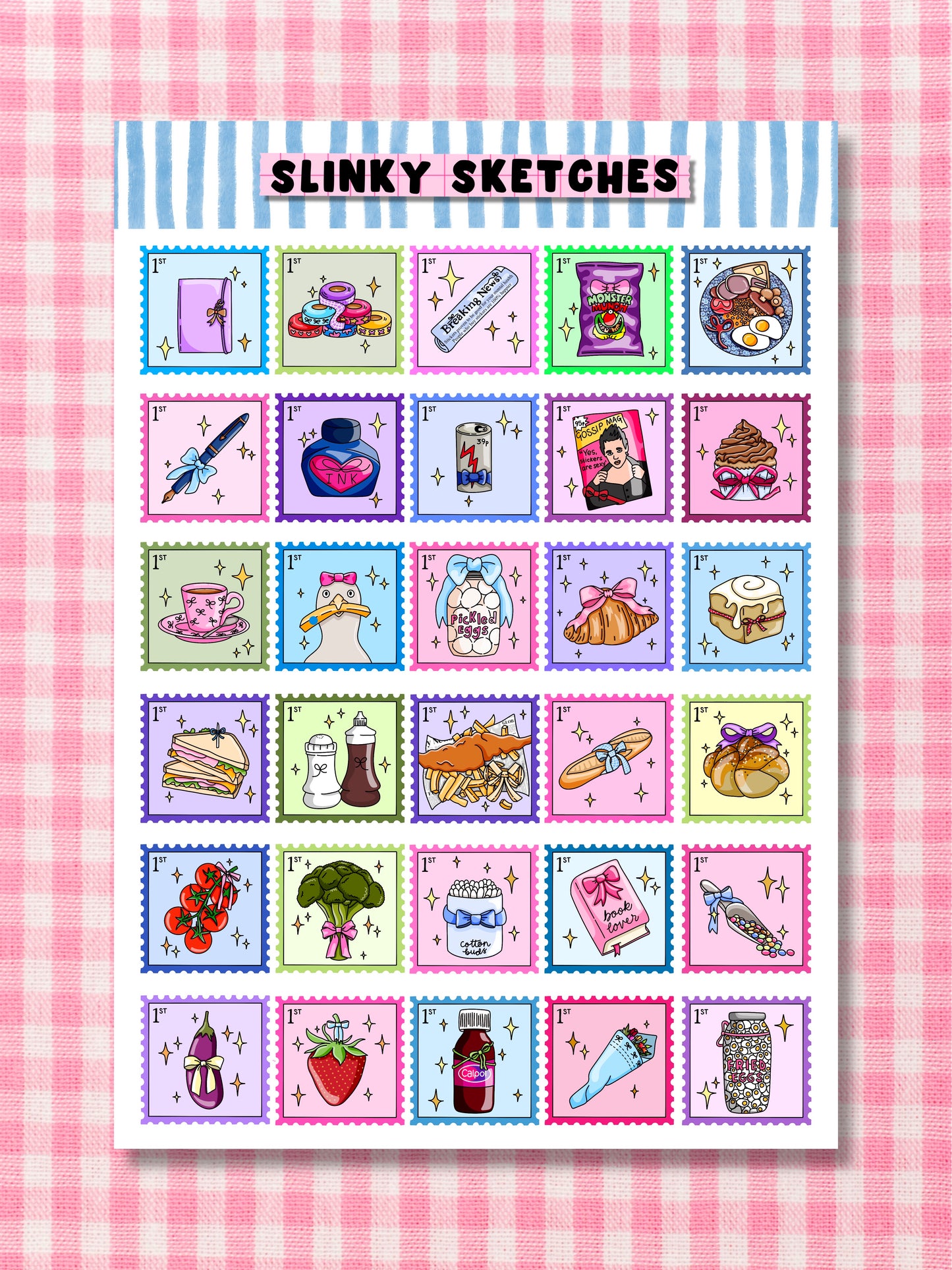 Stamp Sticker Sheet