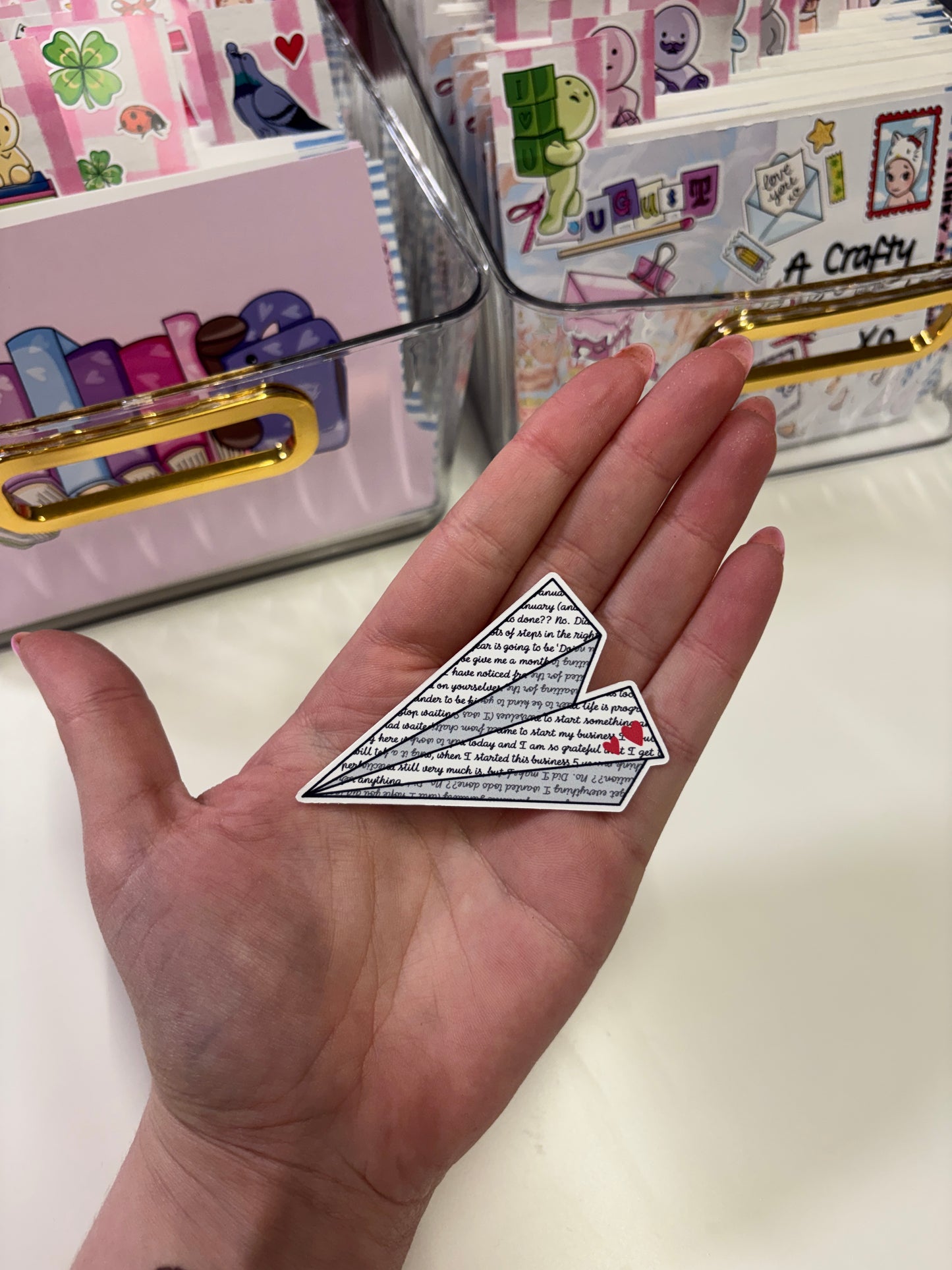 Paper Plan Die Cut Sticker