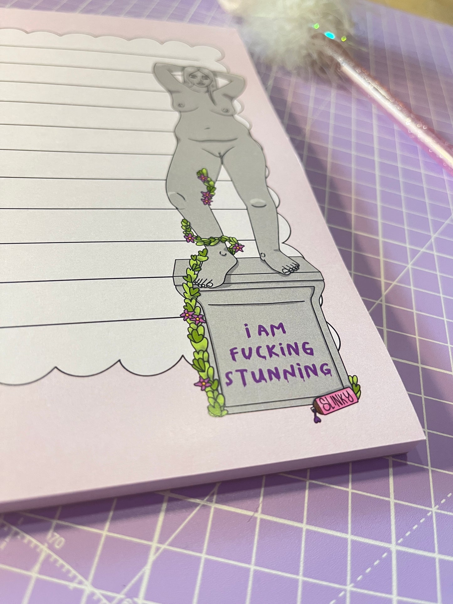 Fucking Stunning Lined Notepad