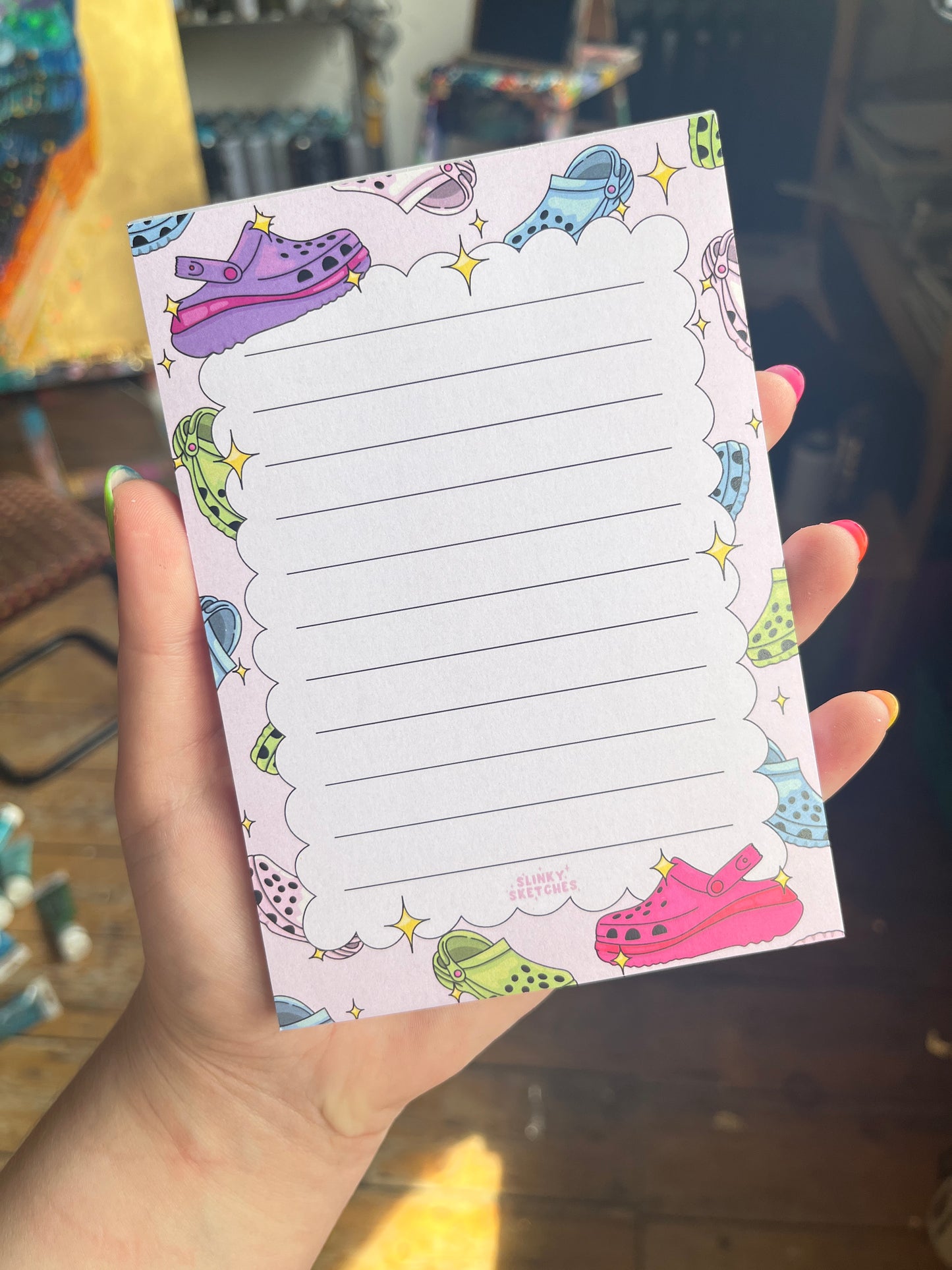 Clogs Lined Notepad