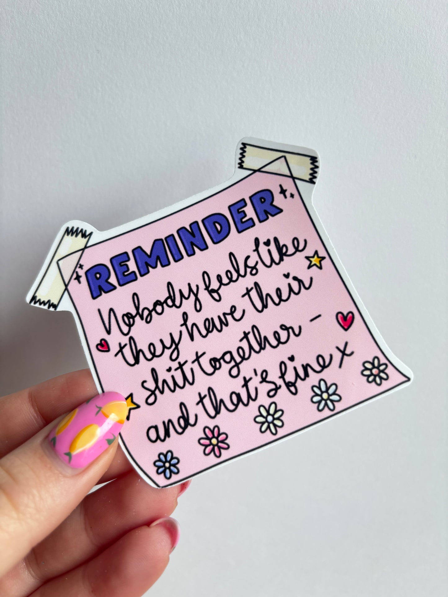 Reminder Sticker