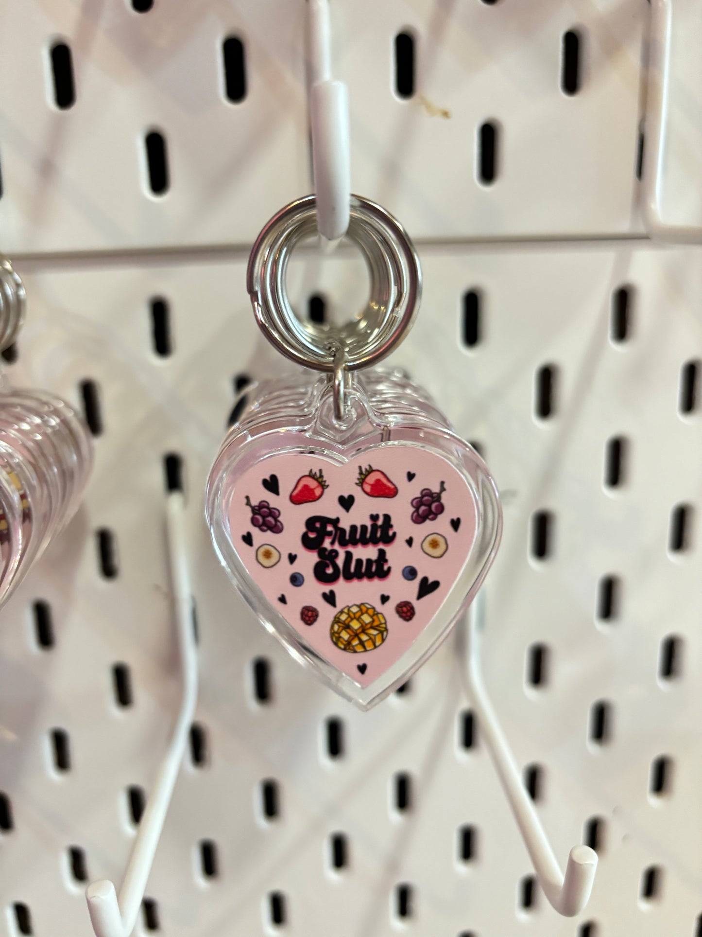 Fruit Slut HEART Keyring