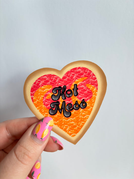 Hot Mess Cookie Sticker