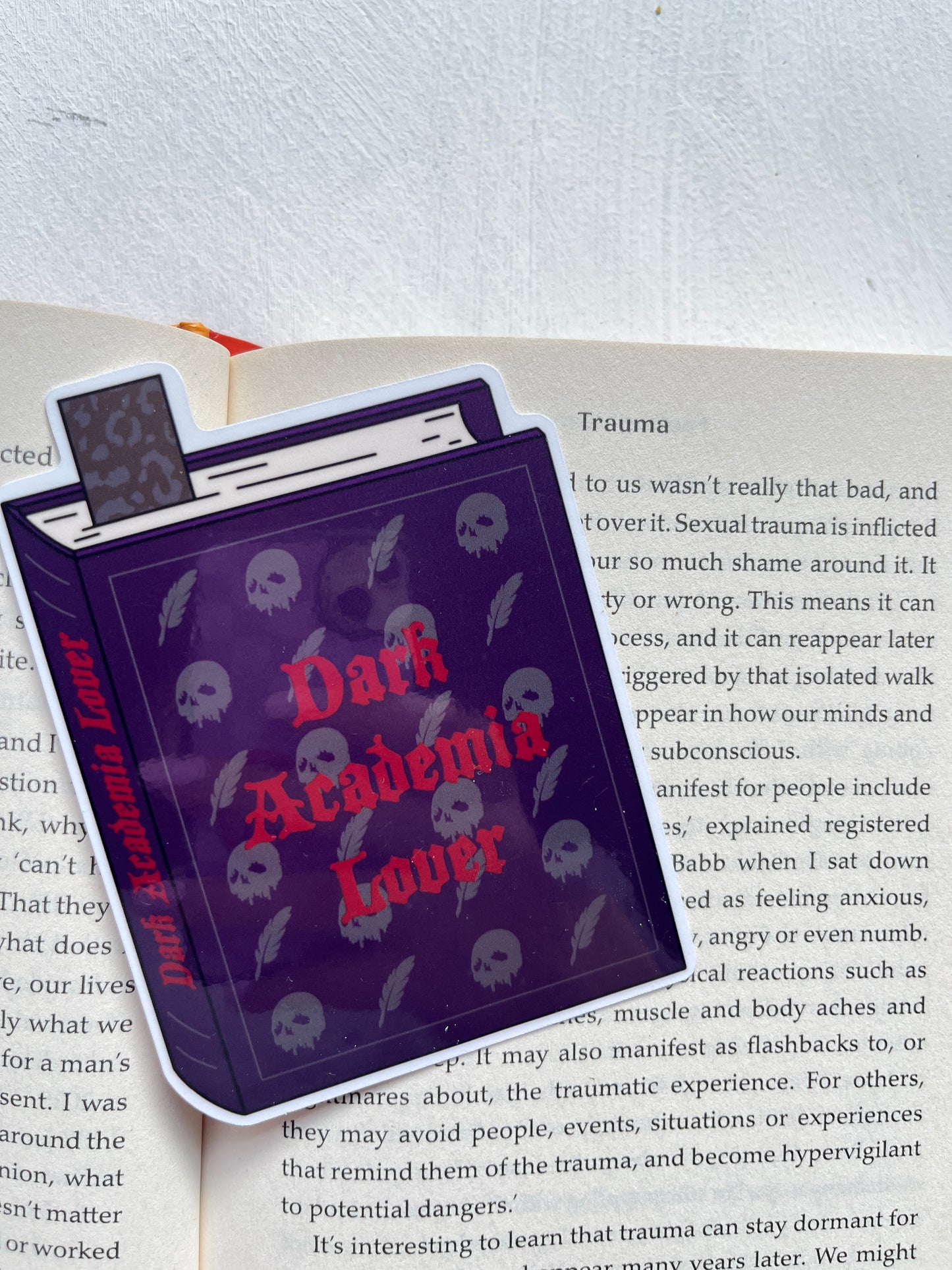 Dark Academia Lover Die Cut Bookmark