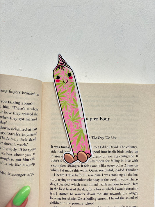 Spliff Die Cut Bookmark