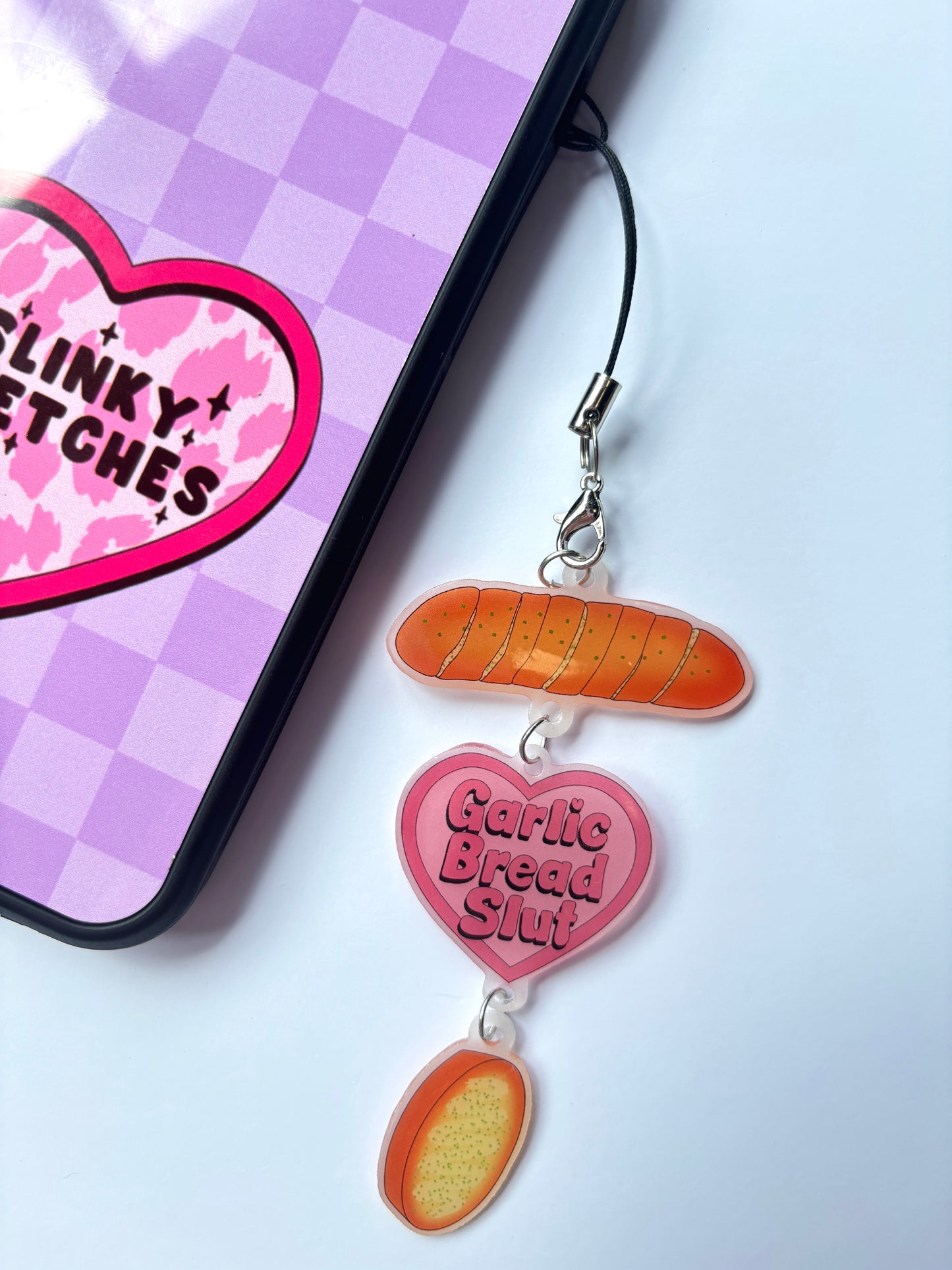 Garlic Bread Slut Phone Charm - Limited Edition