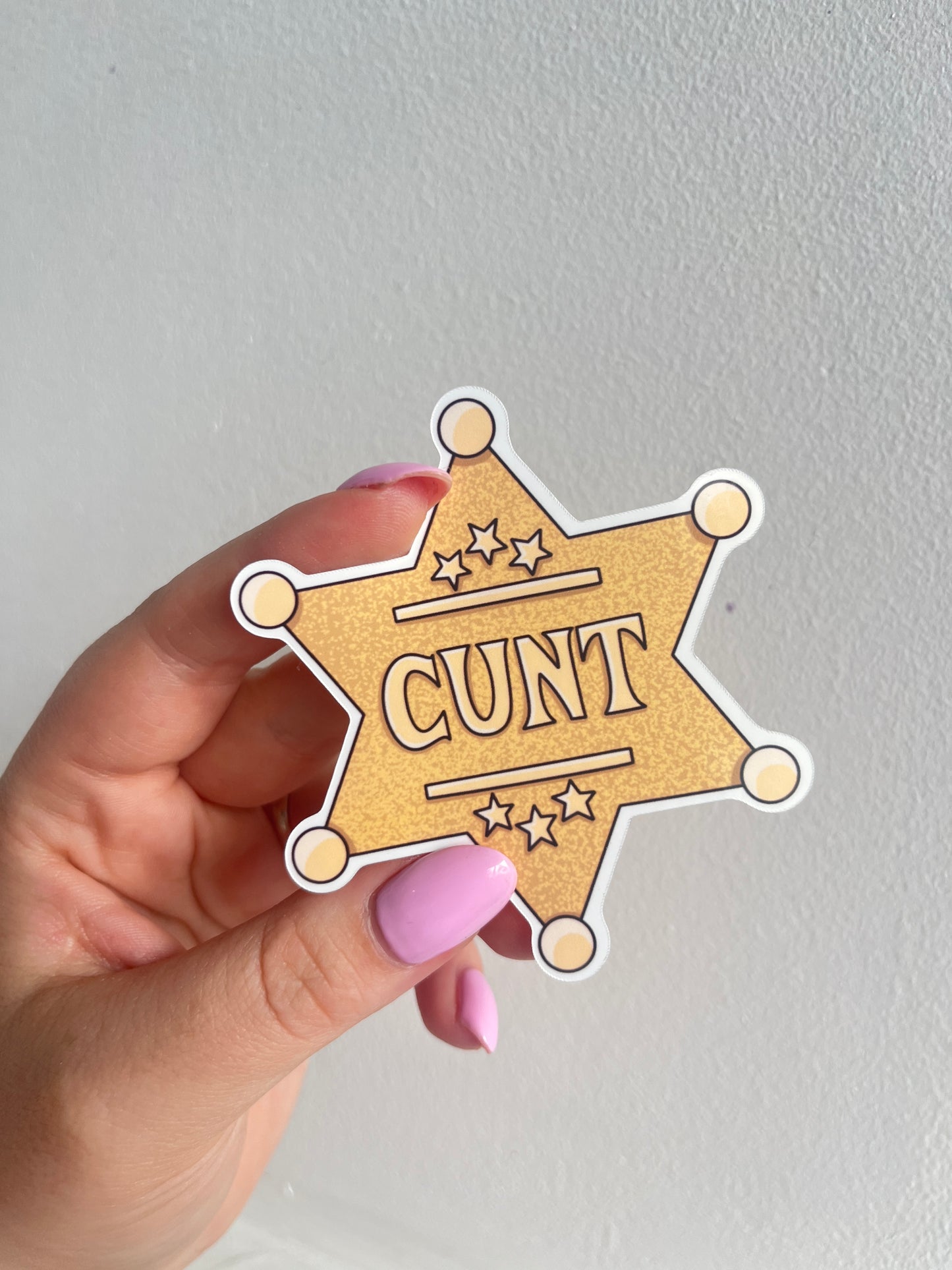 Cunt Badge Sticker