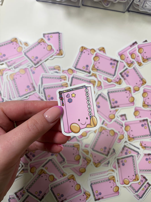 Crafty Die Cut Sticker