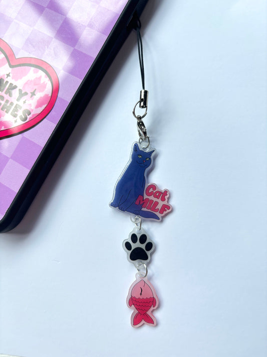 Cat Milf Phone Charm - Limited Edition