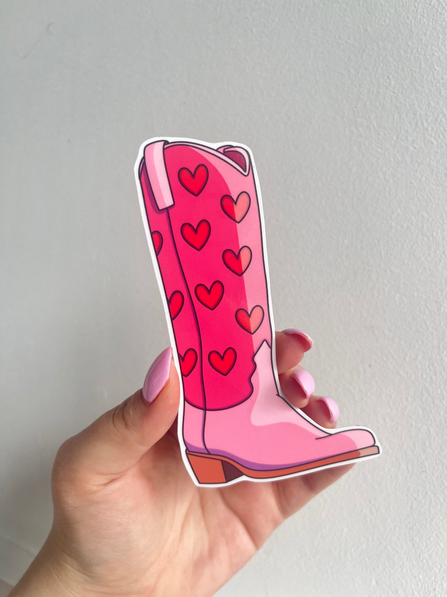 Heart Boot Die Cut Bookmark