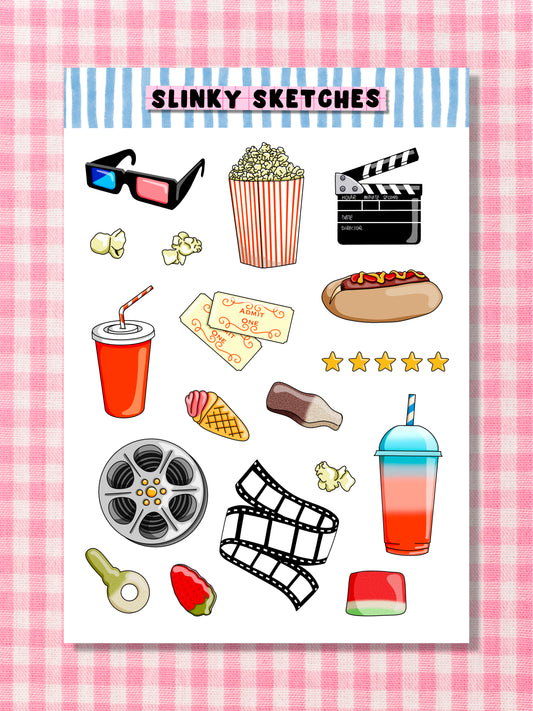 Movie A6 Sticker Sheet