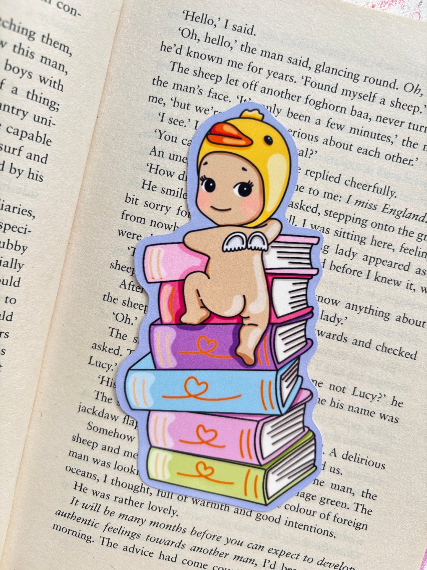 Angel Boy Die Cut Bookmark