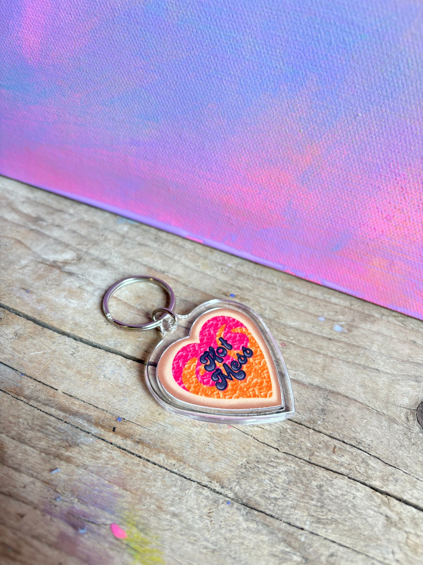 Hot Mess Cookie Keyring