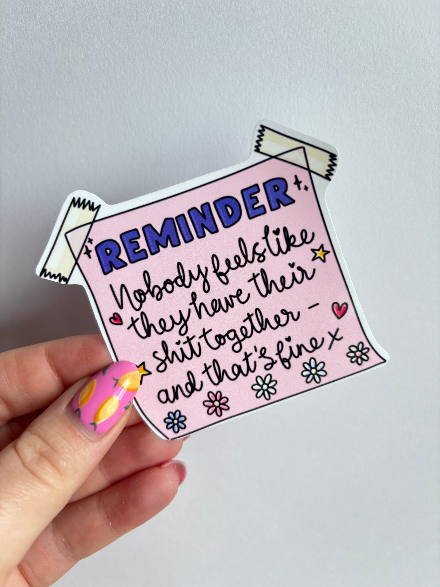 Reminder Sticker