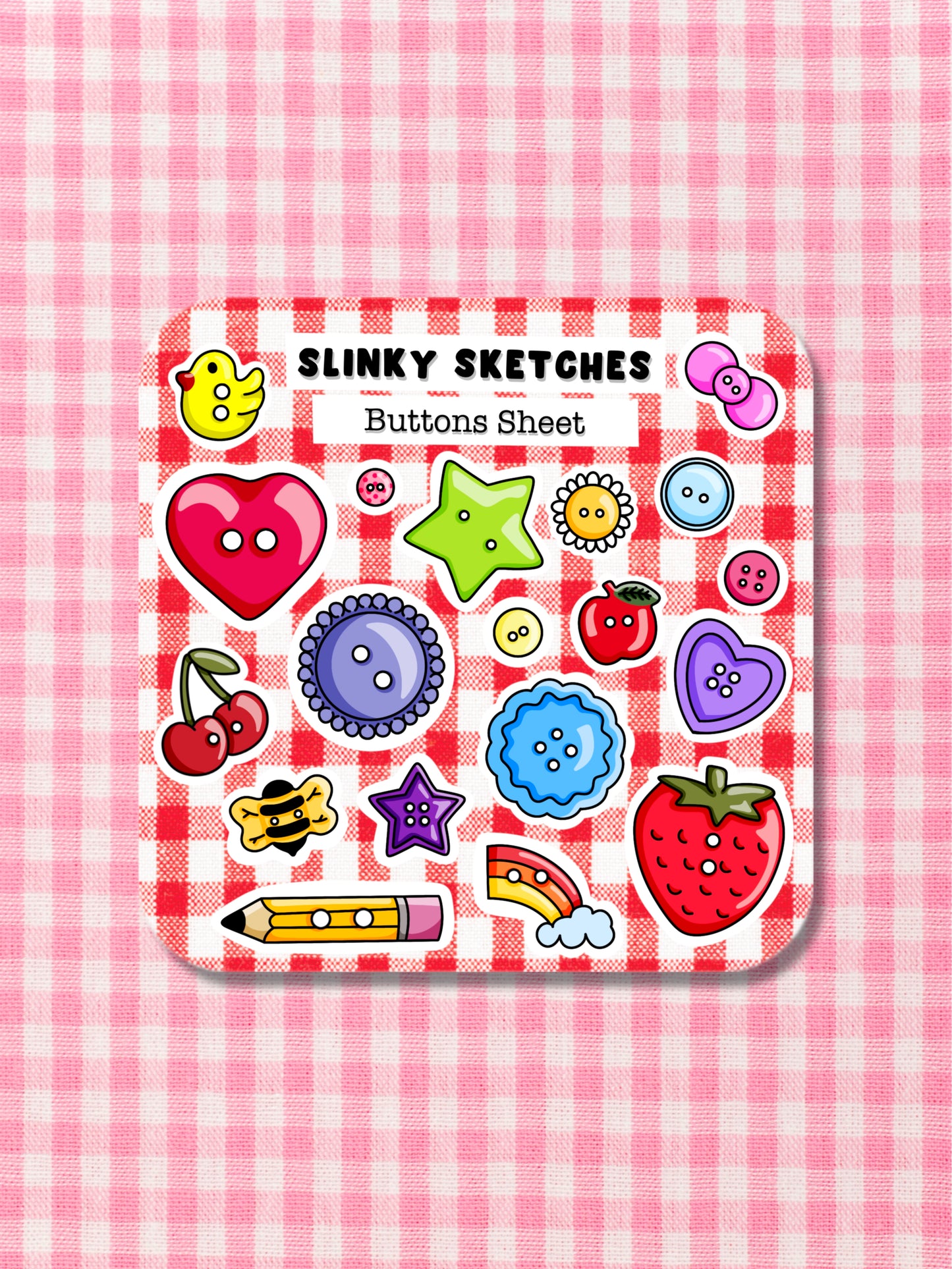 Buttons Sticker Sheet