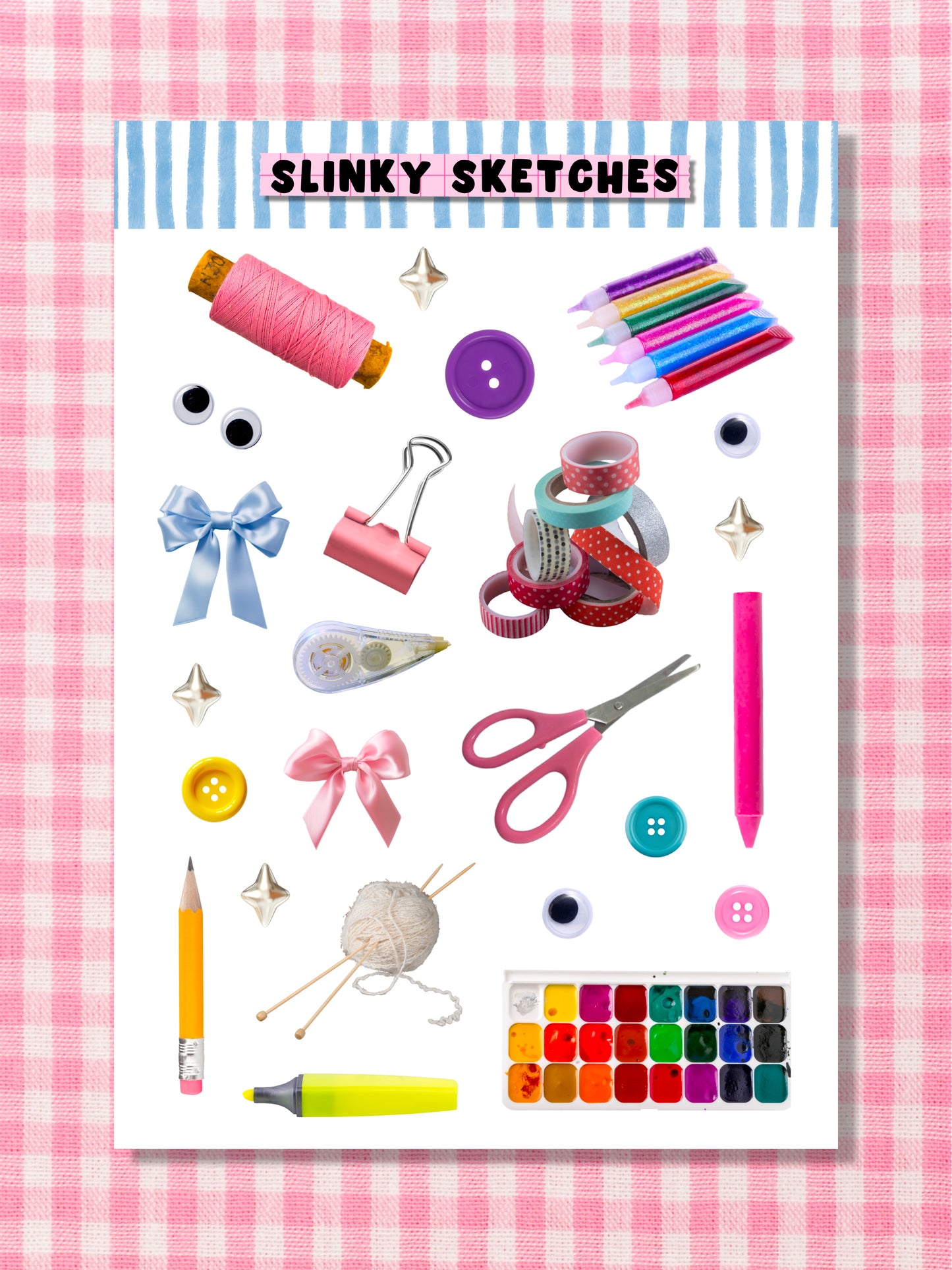 Crafting A6 Sticker Sheet