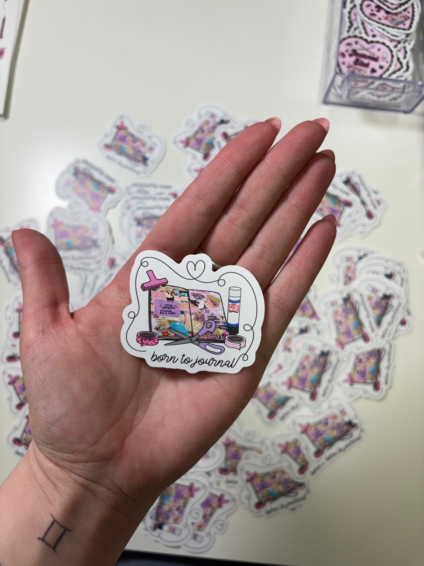 Born to Journal Die Cut Sticker