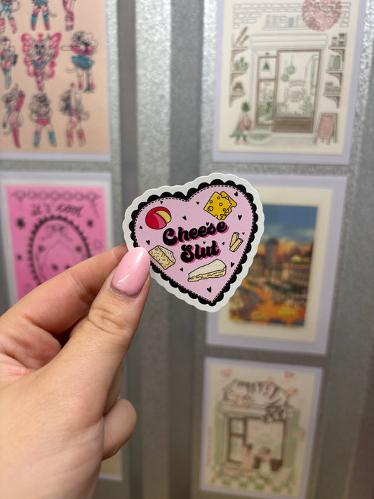 Cheese Slut Die Cut Sticker